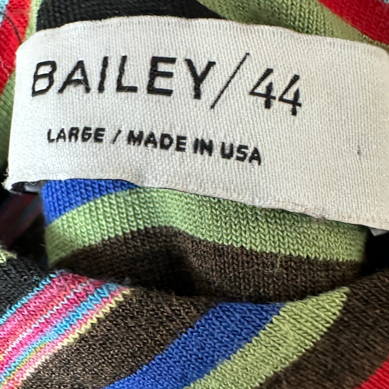 Bailey/44 Women’s Large Maxi Dress Multicolor Striped Ruched ANT-R346 USA