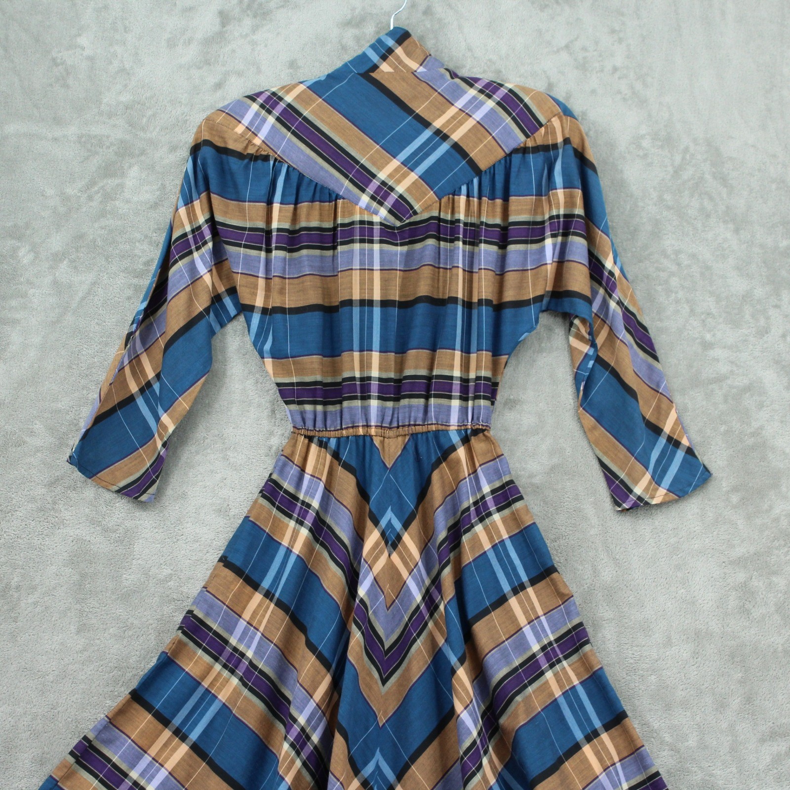 Vintage Superstition Dress Womens Small Polaid Western Southwestern Fit & Flare