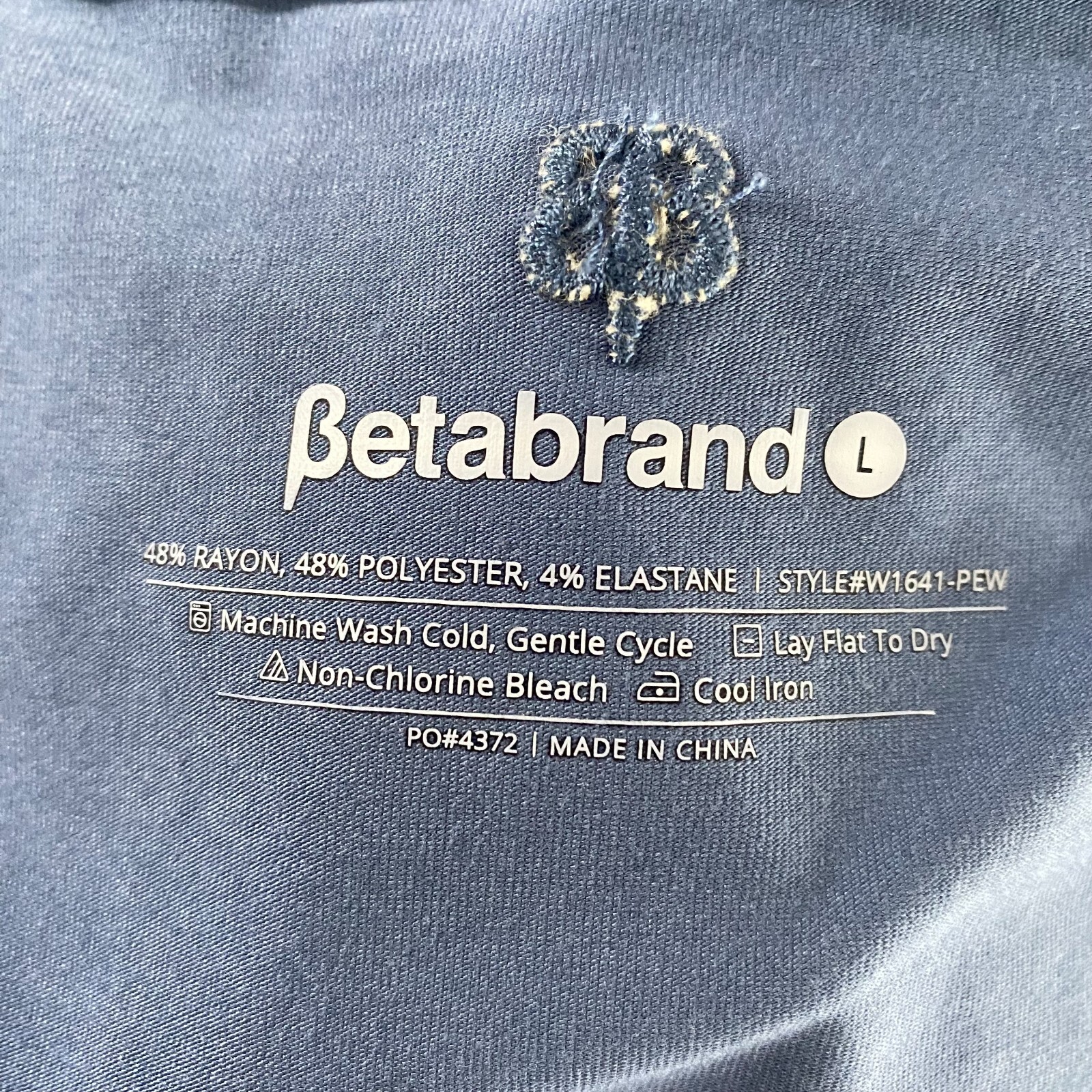 Betabrand Dress Large Blue Long Sleeve Solid Stretch Minimalist DR-1324