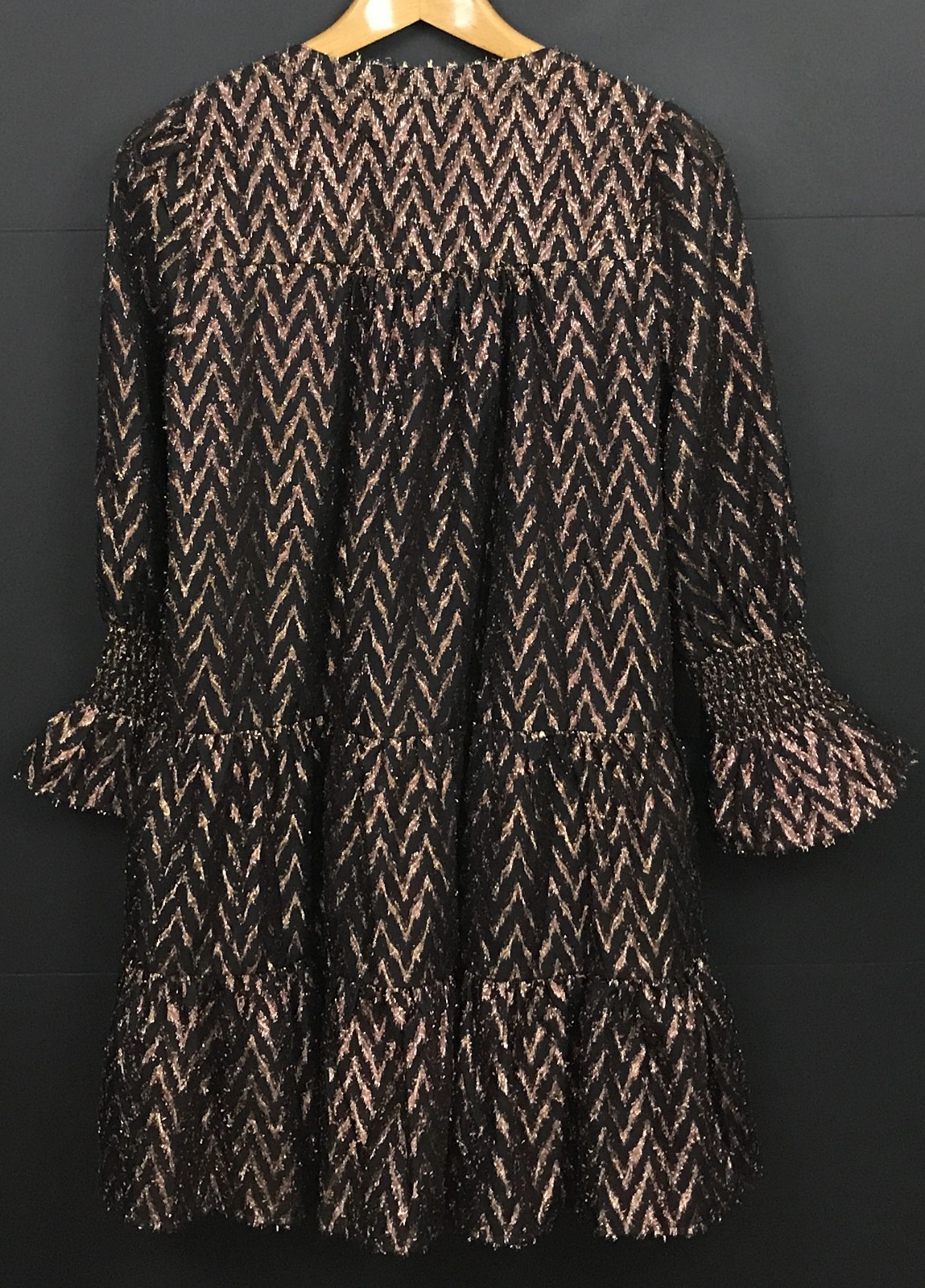 NWT Tuckernuck Pomander Place Metallic Ikat Kenzo Dress Size S