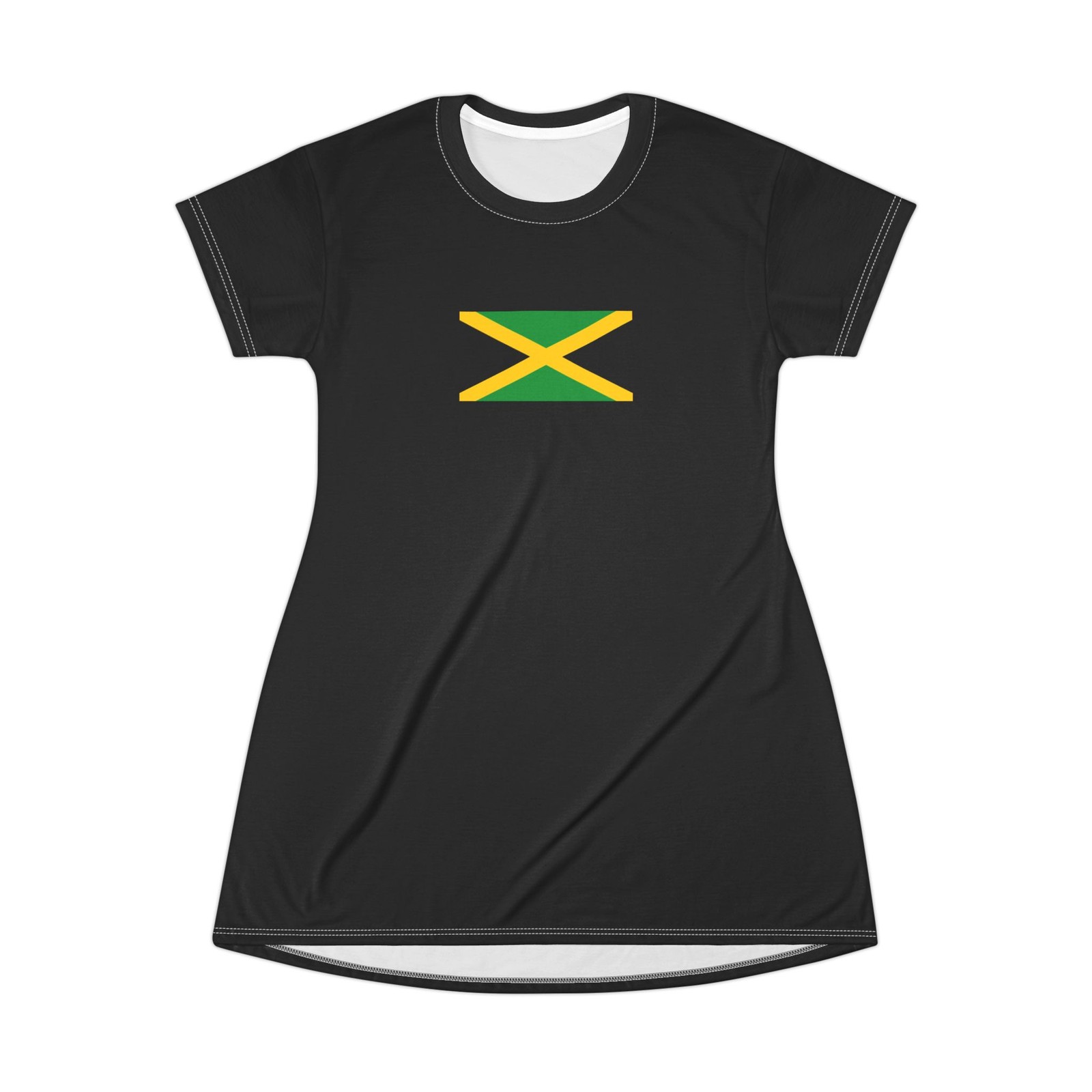 Jamaican Flag T-Shirt Dress