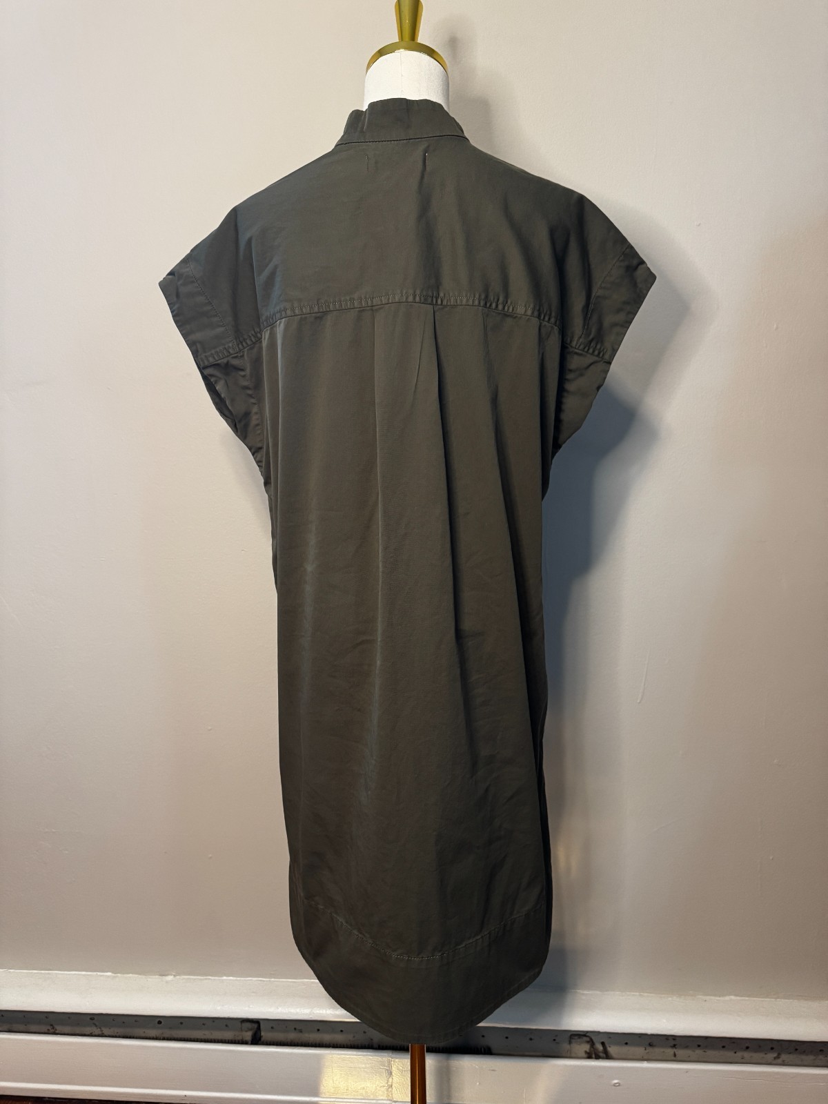 EVERLANE 2026 Easy Workwear Dress Olive Green Oversized Women’s Size Small