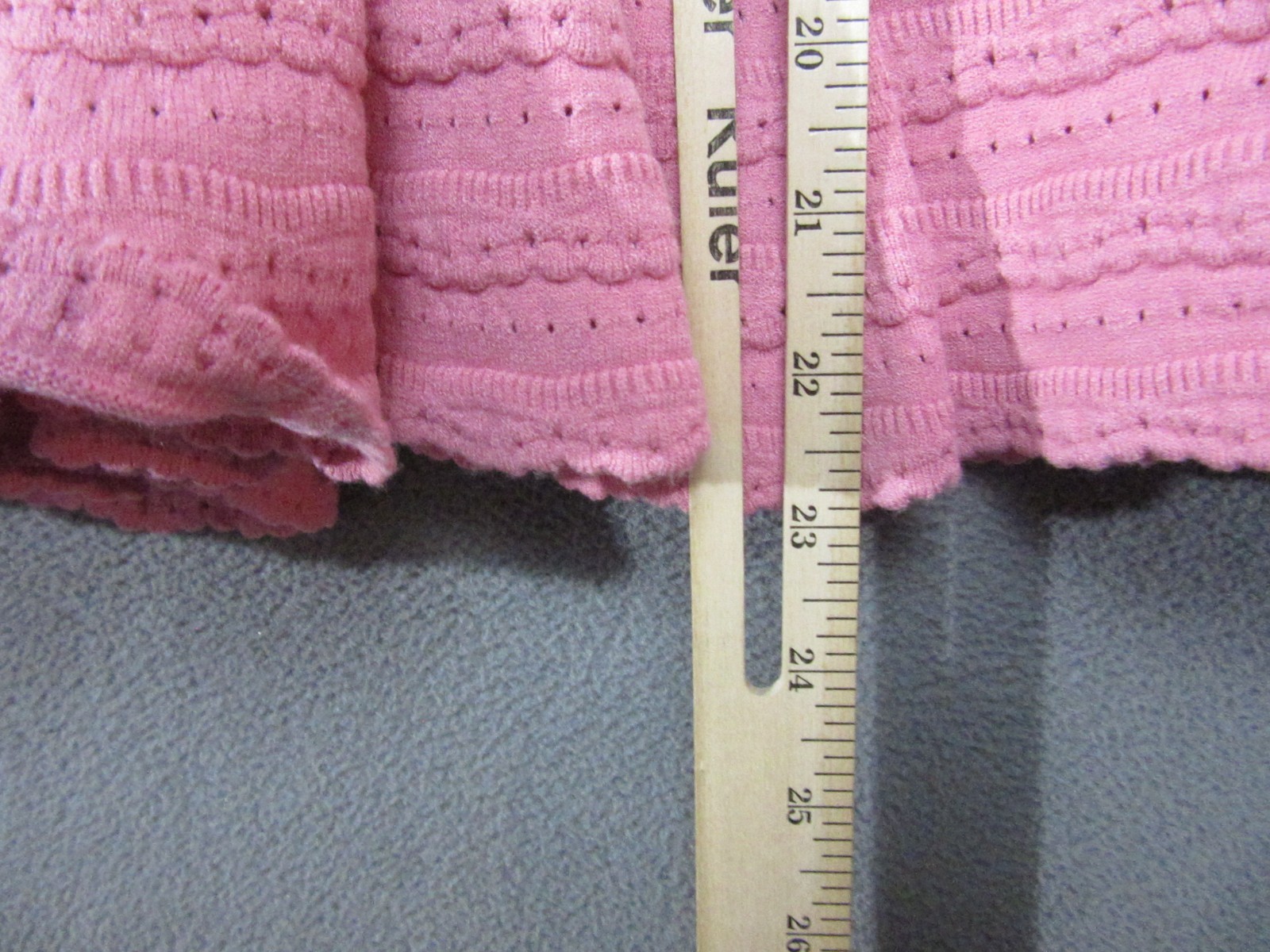LoveShackFancy Dress Womens Medium Pink Sunset Maryanne Knit Mini Square Neck