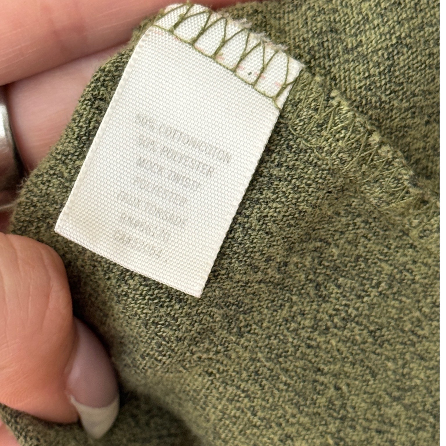Free People Olive Green Smocked Ruffle Knit Mini Dress Sleeveless Small cottage