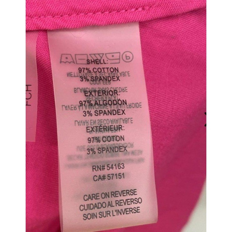 Karl Lagerfeld Paris Pink Sleeveless Cutout Shirtdress Cotton Blend Size 16