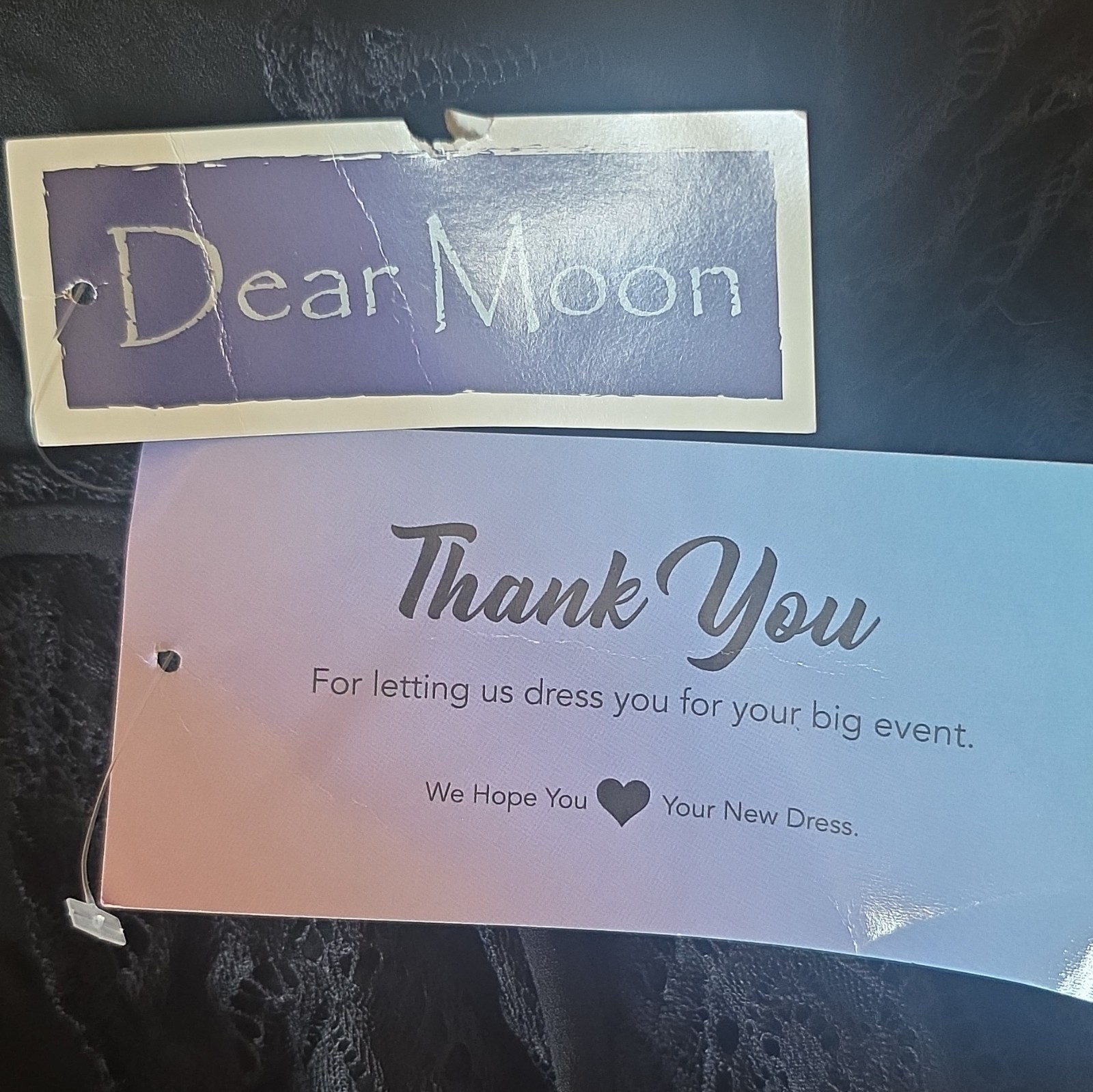Dear Moon Black Solid Lace V-Neck Long Sleeve Maxi Dress Lined Stretch 3