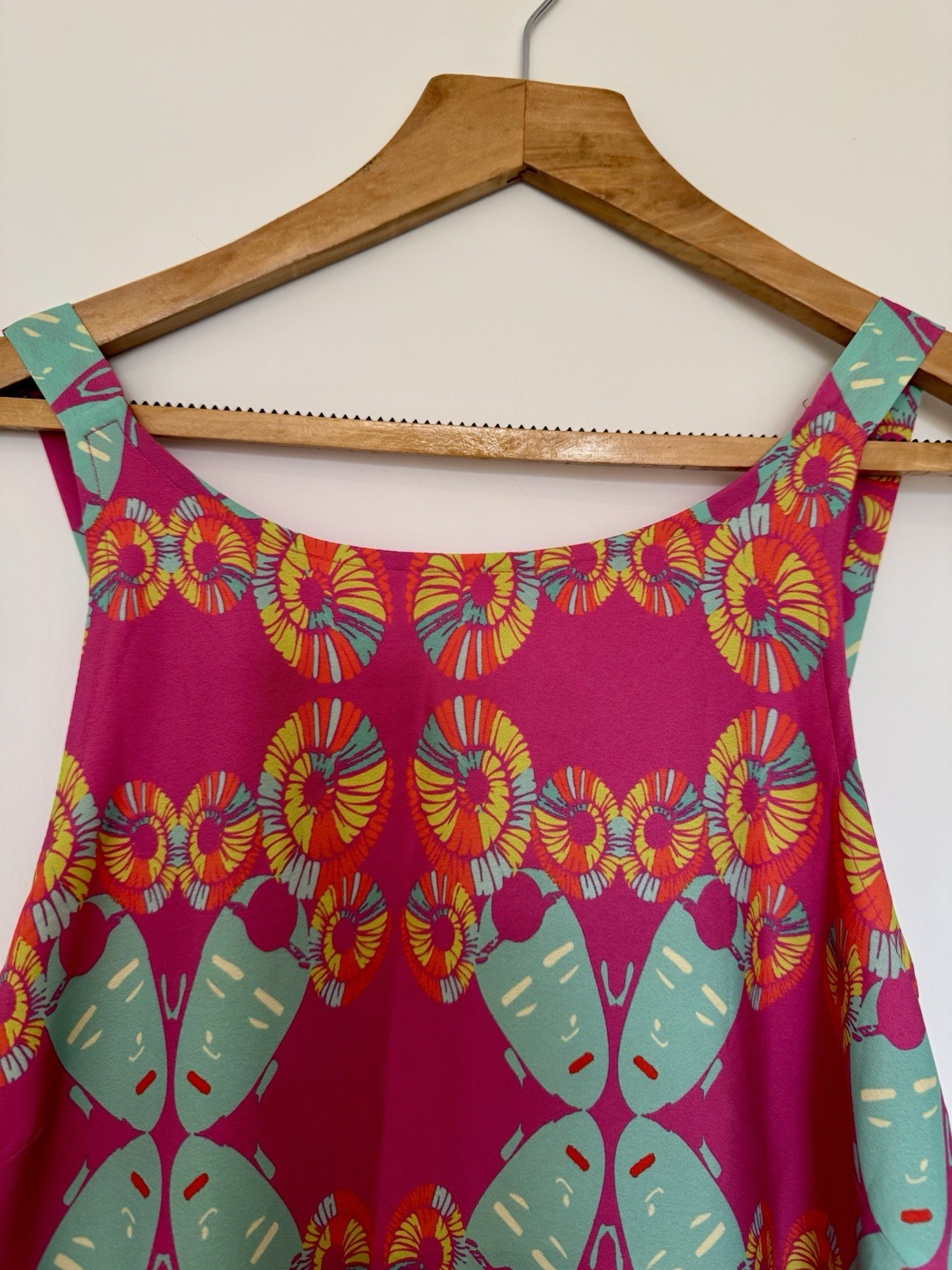 Lokal South Summer Dress Festival Tribal Bright Pink Small