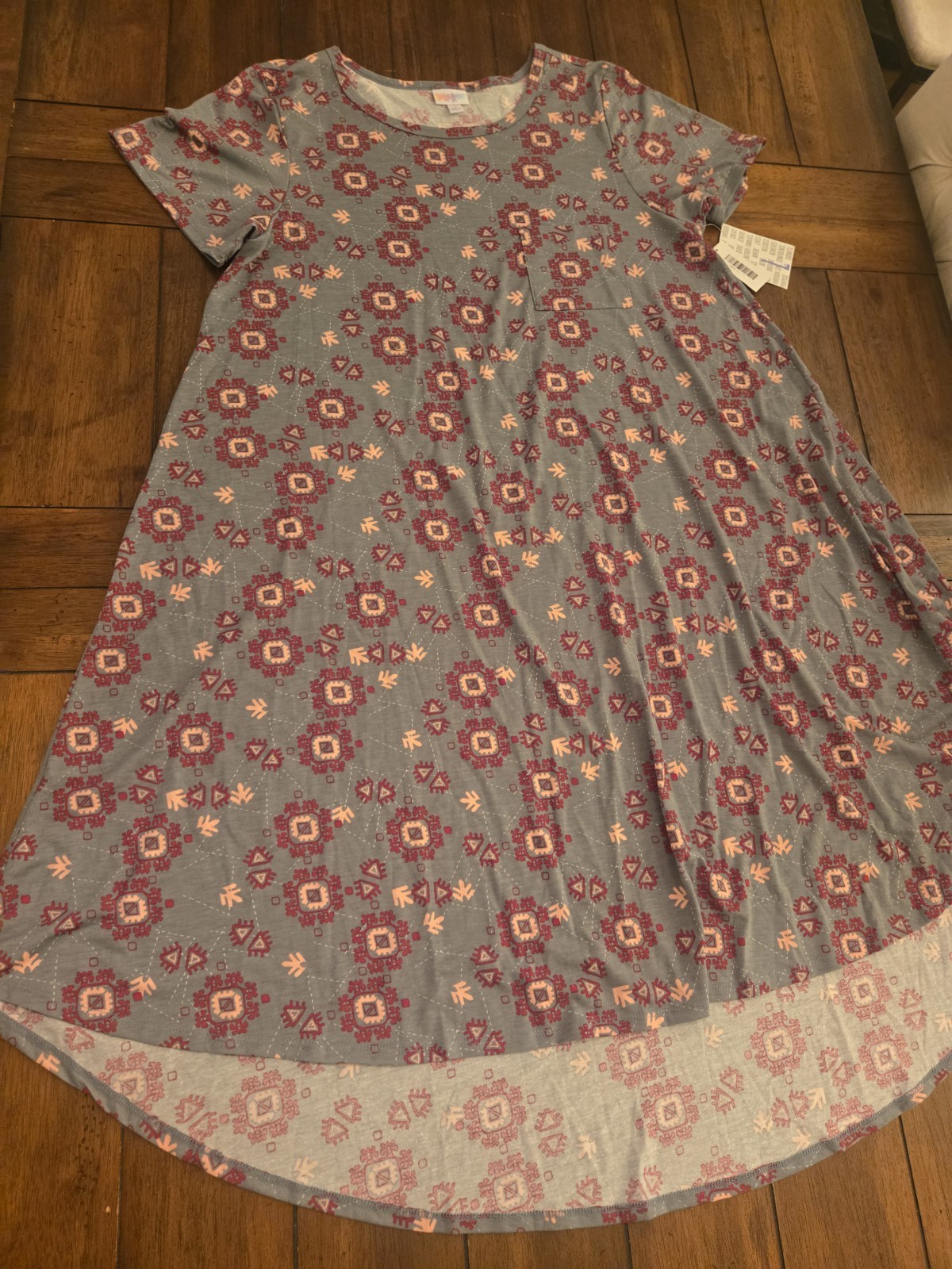 LuLaRoe Women’s Short Sleeve Dress Carly Size Large NWT