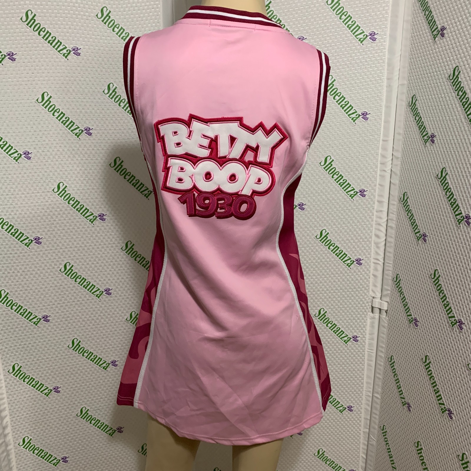 Headgear Classics Basketball Jersey Dress Betty Boop Motorcycle Club Pink L