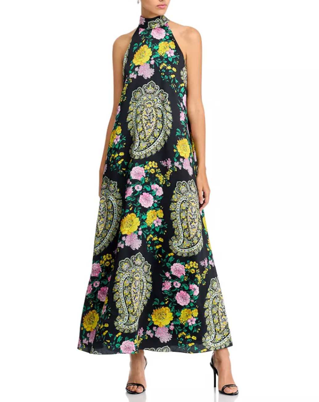 Kobi Halperin Genesis Printed Halter Maxi Dress MSRP $698 Size S # 3B 2718 Blm