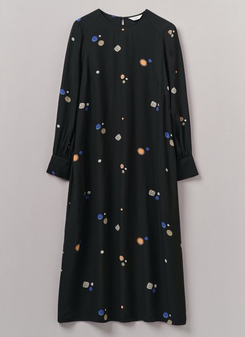 TOAST Cosmic Dot Print Column Dress