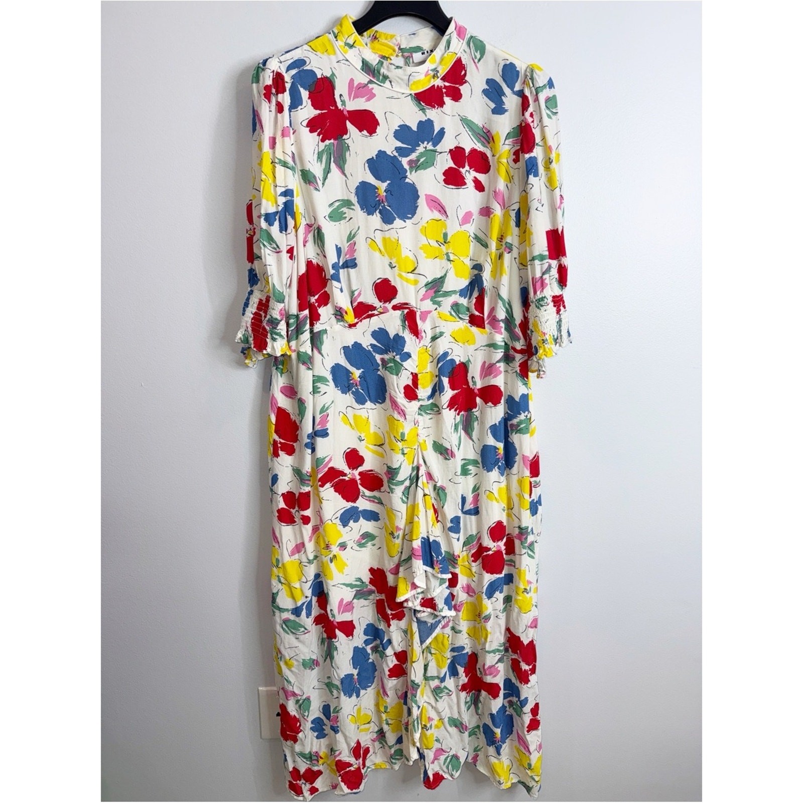 Rixo x Target mock neck floral plus size midi dress size 20/22