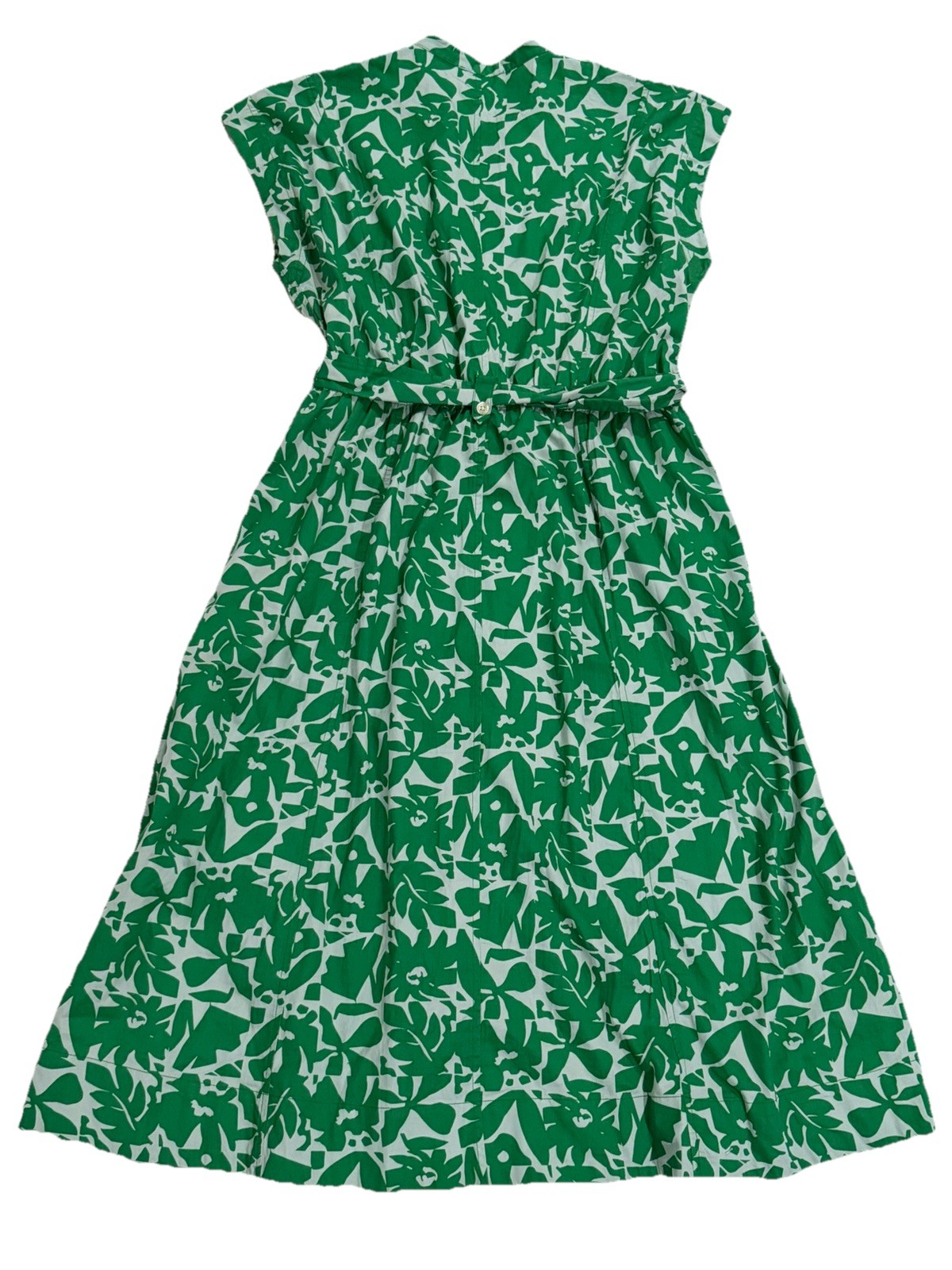 Free Assembly Belted Utility Cotton Midi Shirt Dress Green Button Up Sz M