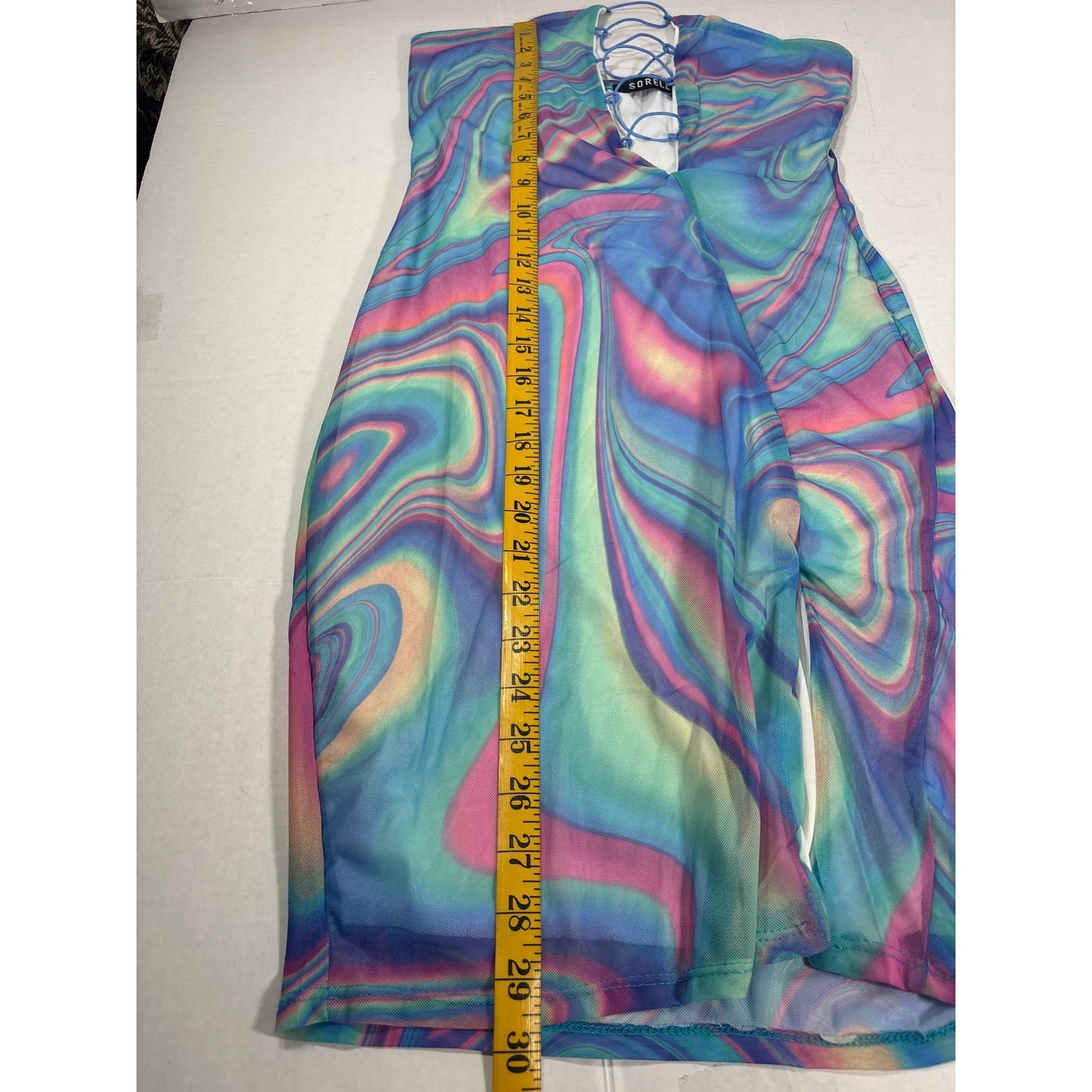 Sorella Abstract Print Bodycon Dress – Size M
