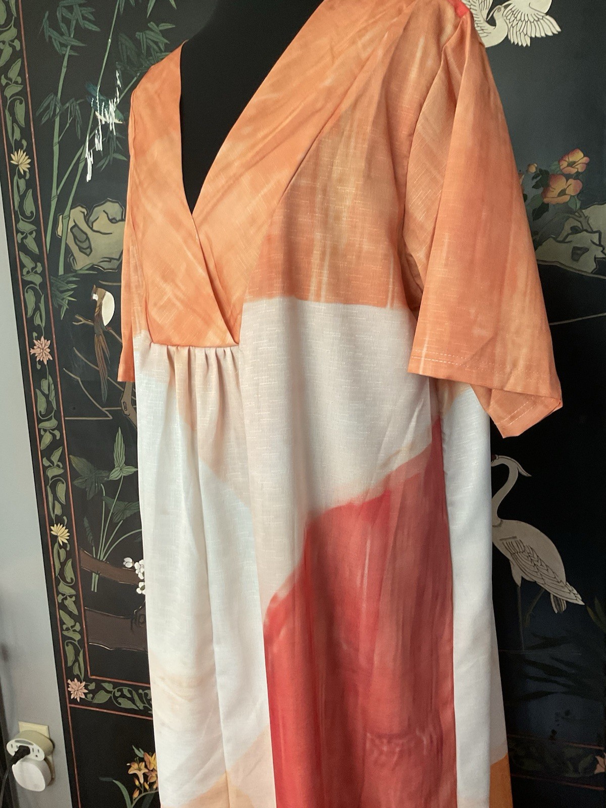 NWOT Loose Fitting Comfortable Elbow Length Sleeve Dress Sz M/L TALL