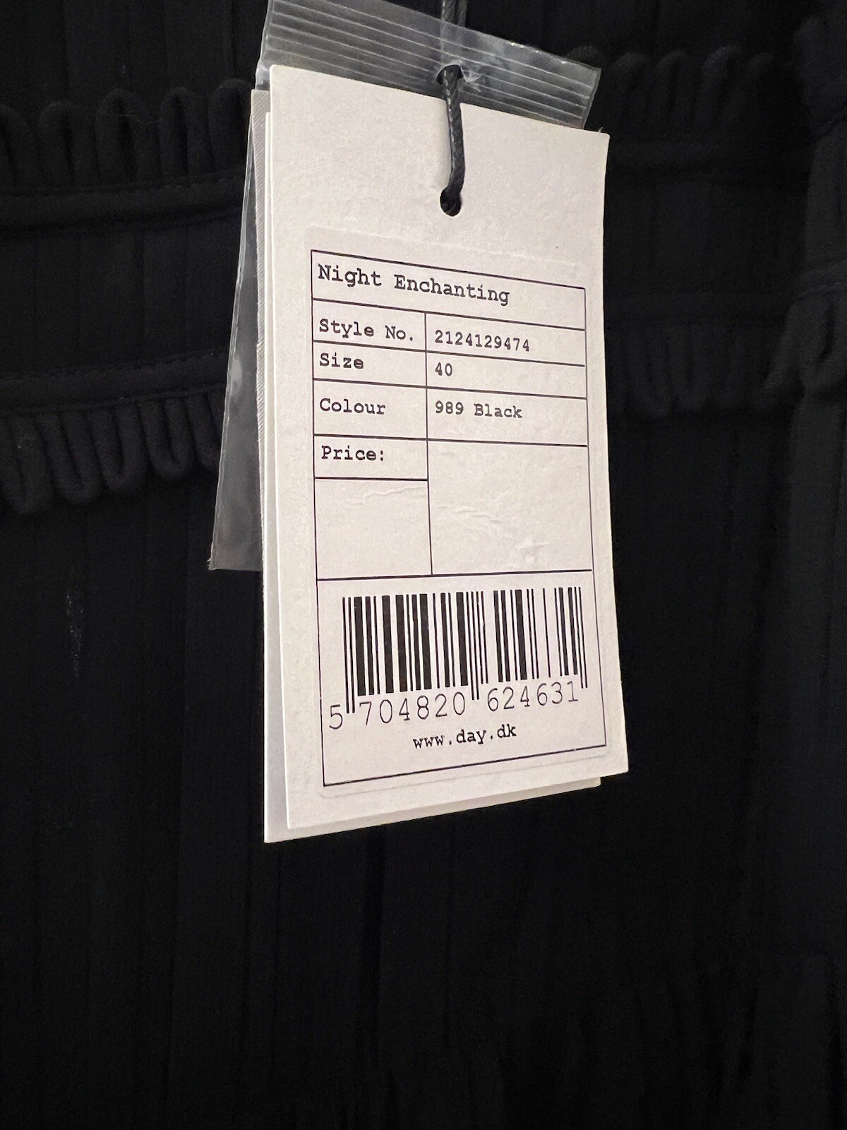 New Day Birger Et Mikkelsen Black Silky Cinderella Sleeveless Dress,40/UK 12