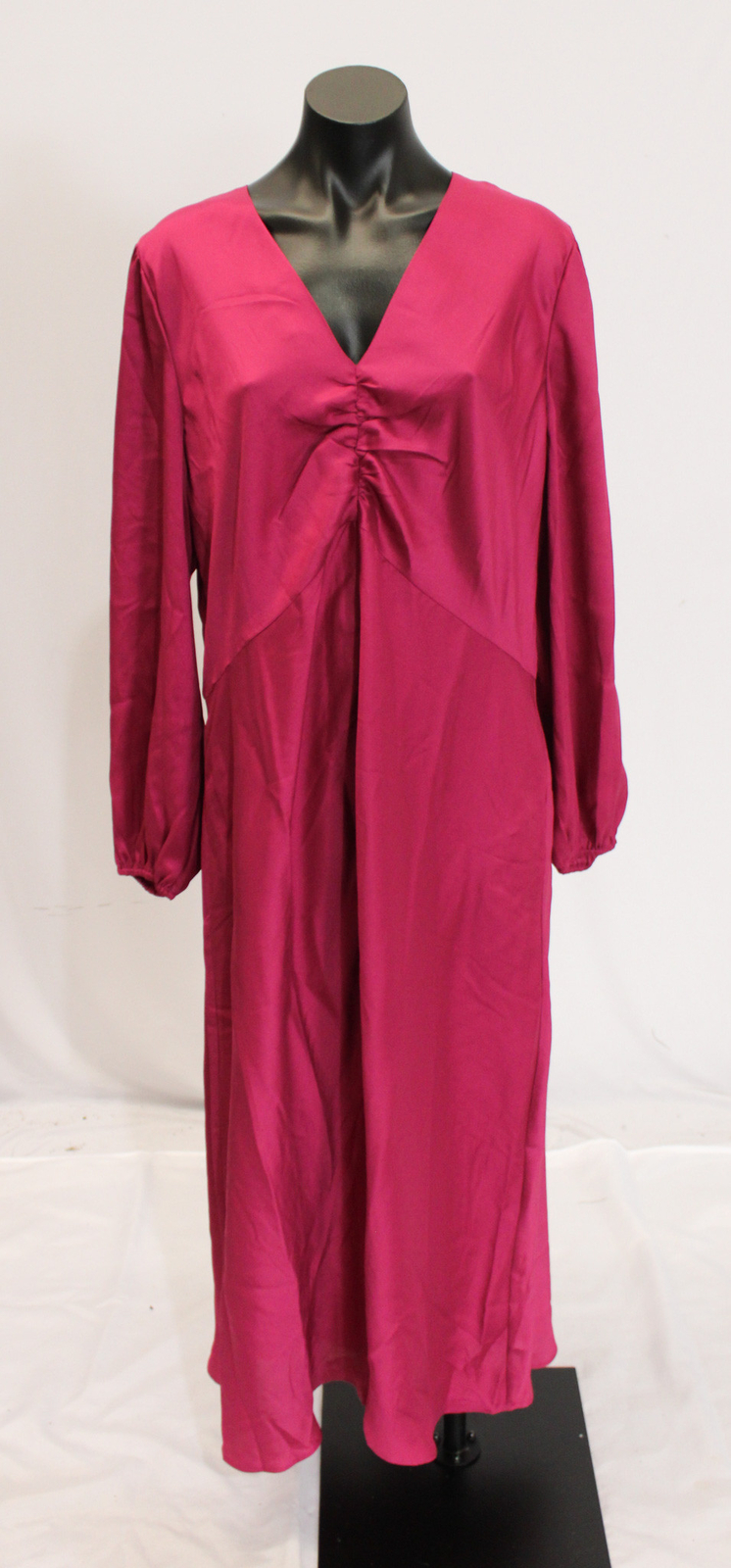 Banana Republic Women’s Silky Column Midi Dress CD4 Elegant Berry Size 18 NWT