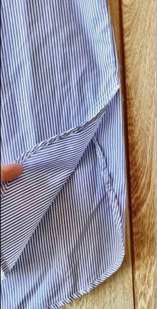 MUJI Long One Piece Stripe Natural Adult Casual Natural Life