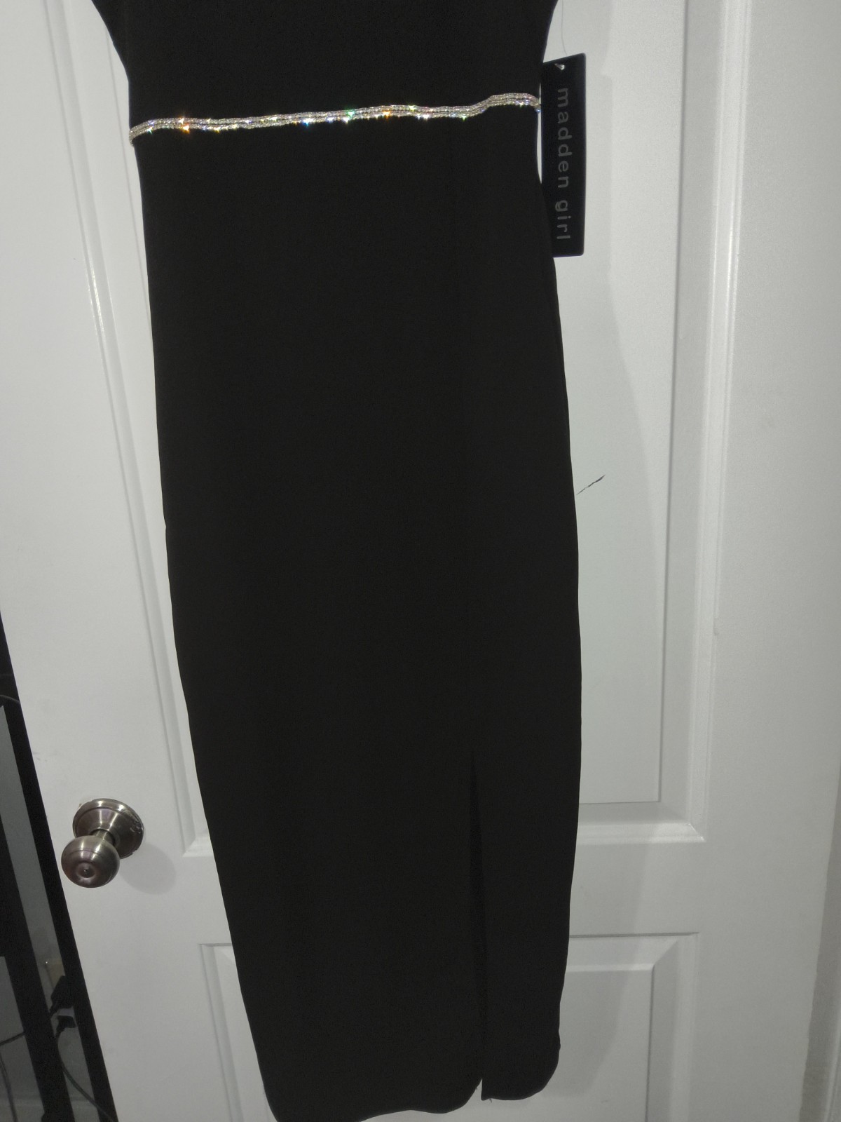 Madden Girl Spaghetti Strap/Square Neck Party Dress Black (New)-Medium