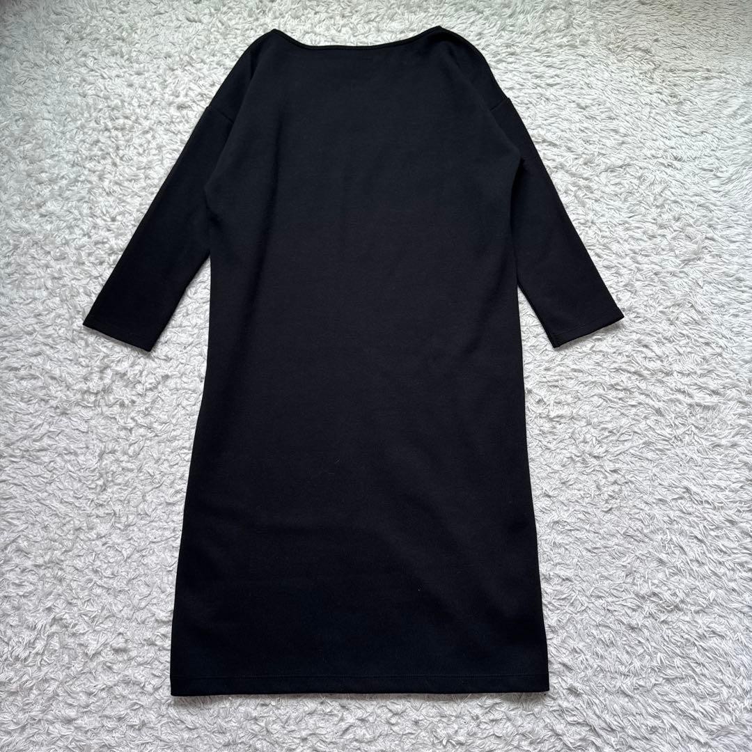 with Tags MUJI Organic Cotton Blend Double Knit Dress Black