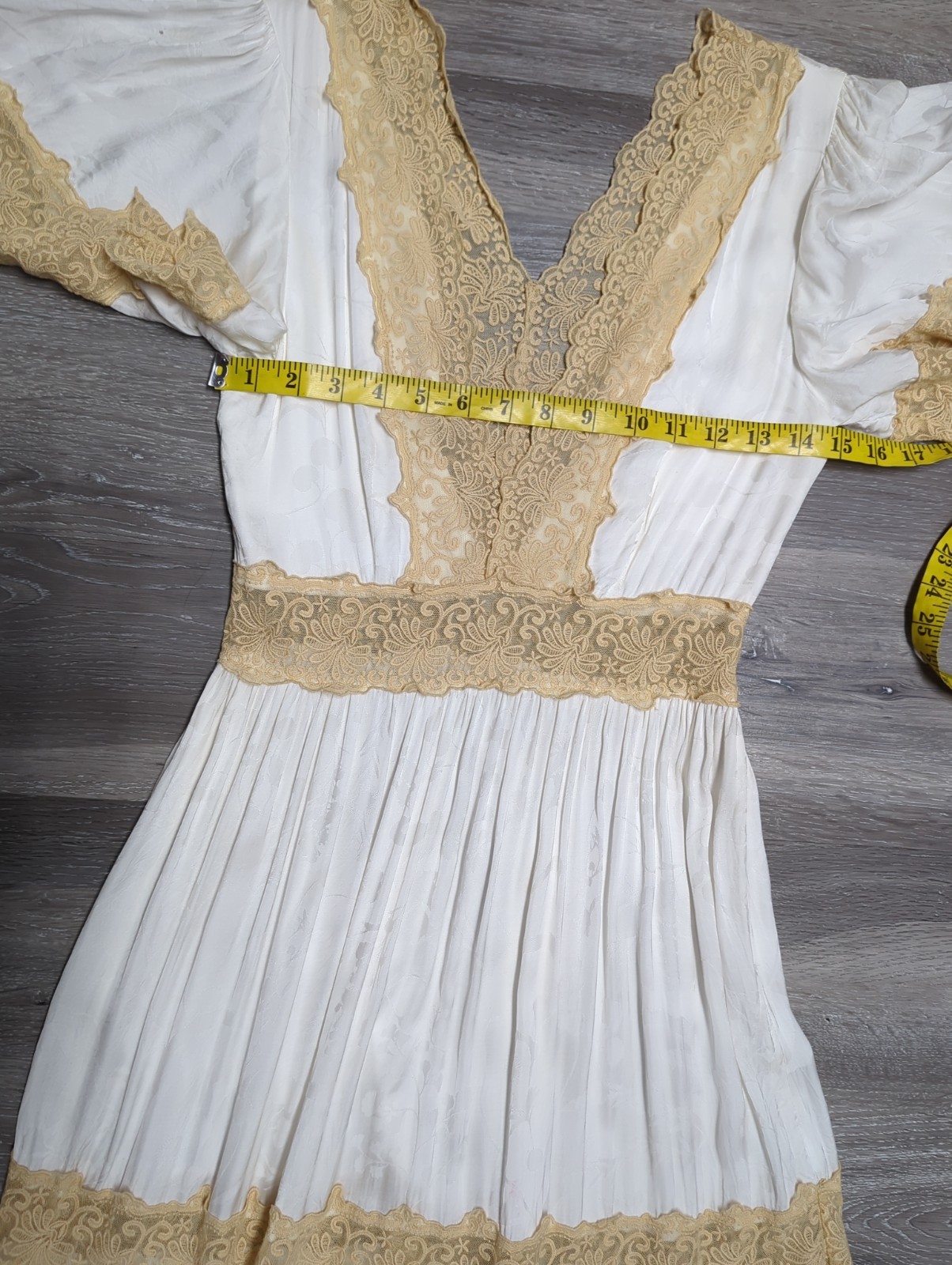 SPELL & THE GYPSY Collective Ivory Ocean Lace Maxi Gown Size S