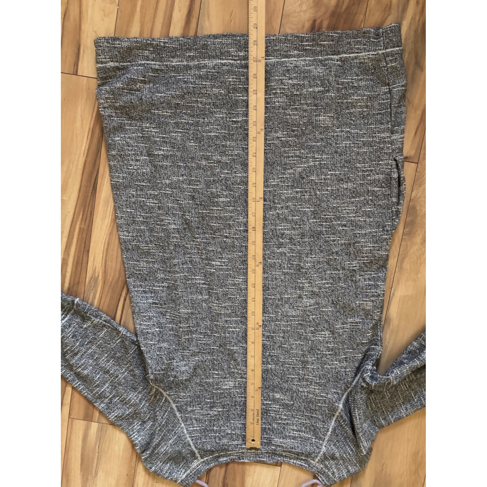 Max Edition Weekend Petite Grey Marled Cotton Knit Shift Dress Pockets 68108SP