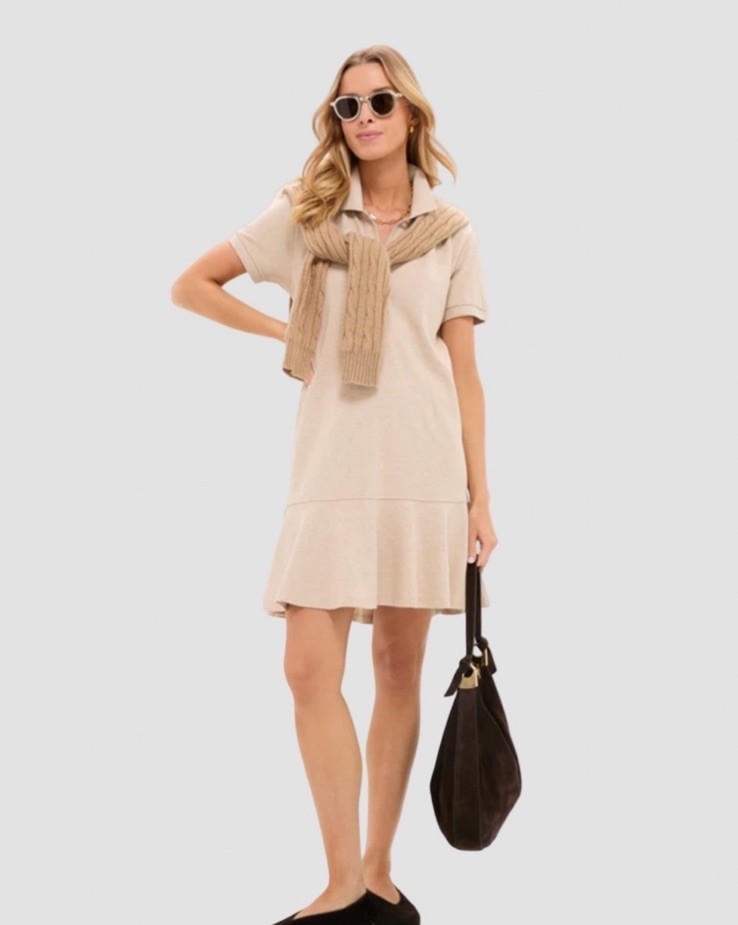 Large Tuckernuck Sandstone Pique May Polo Dress