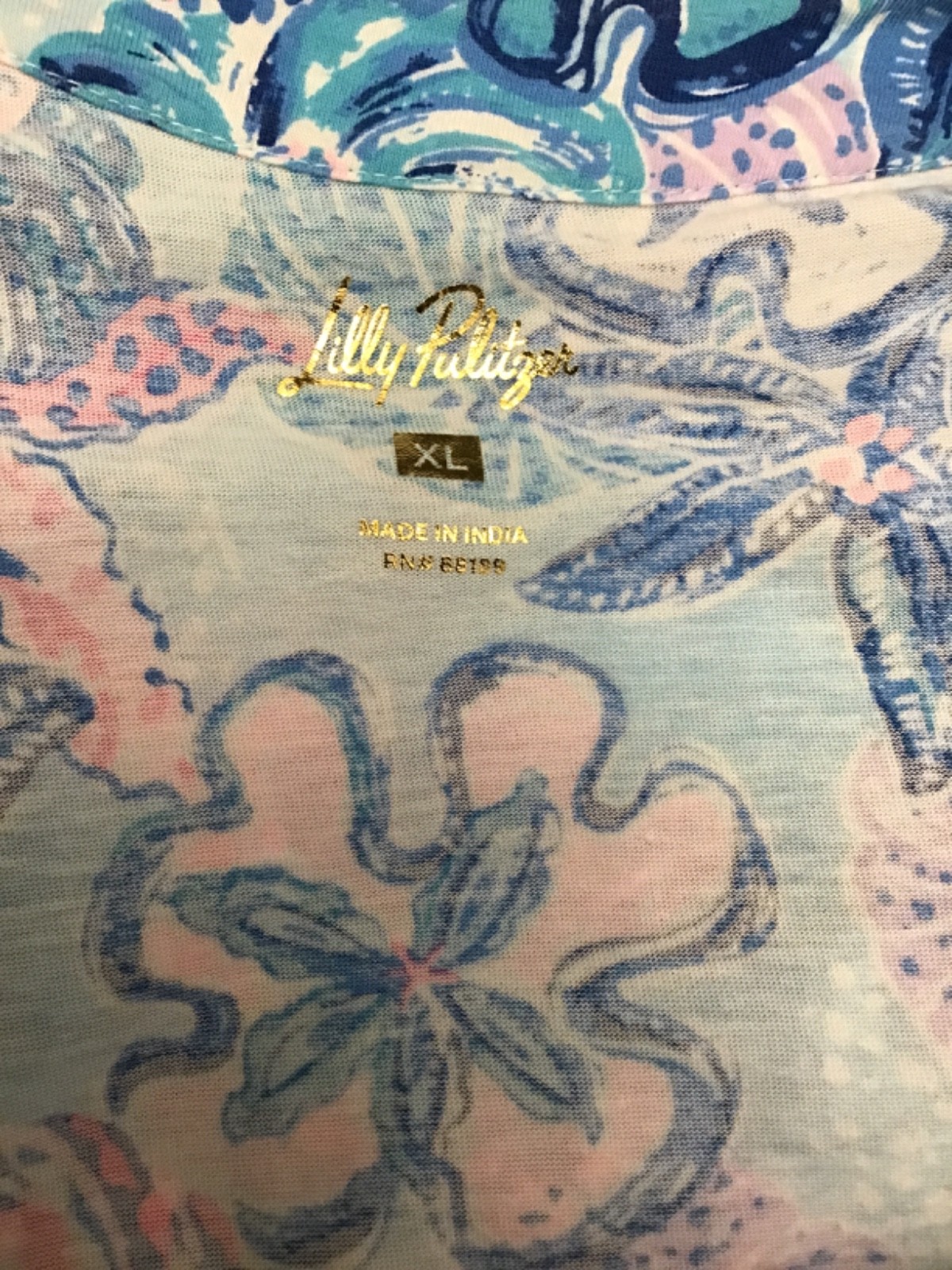 Lilly Pulitzer Dress Alyssa” Bahamas Beachcomber” Shell Print XL NWOT