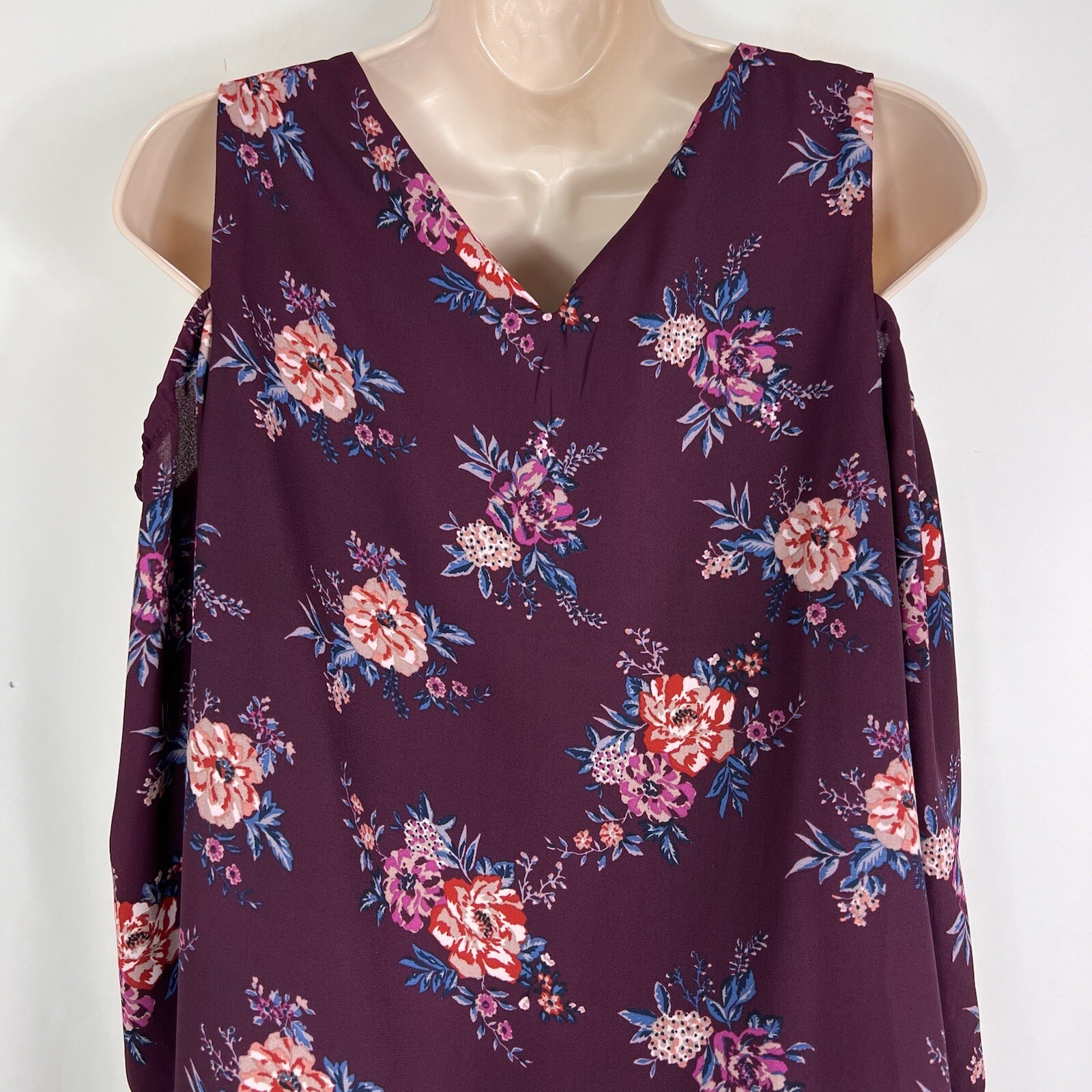 Lily Rose Shift Dress Women’s Medium Half Sleeve Cold Shoulder Above Knee Mini