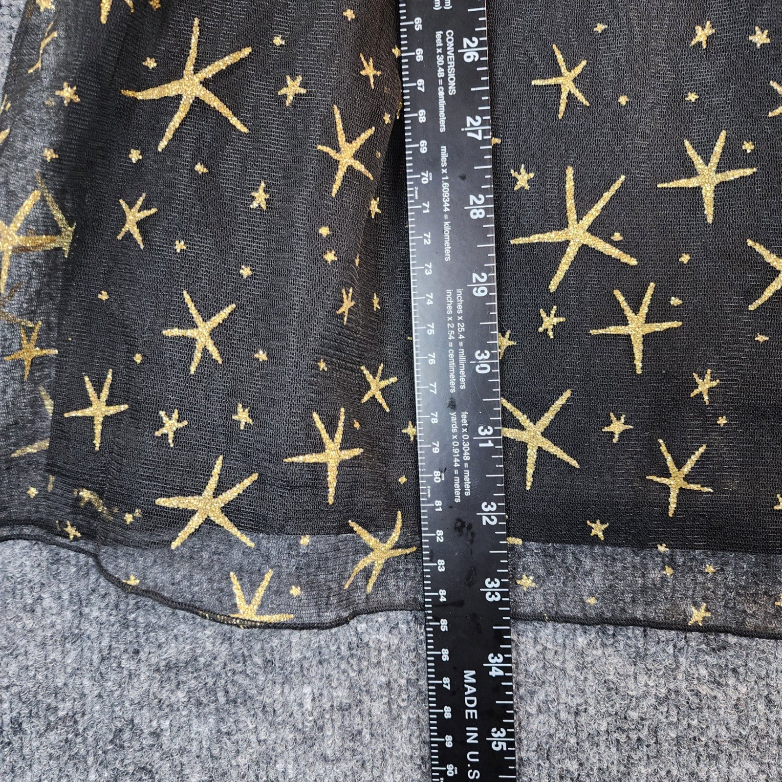 Celestial Fairycore Coquette Princess Whimsigoth Star Mesh Party Dress XL 12