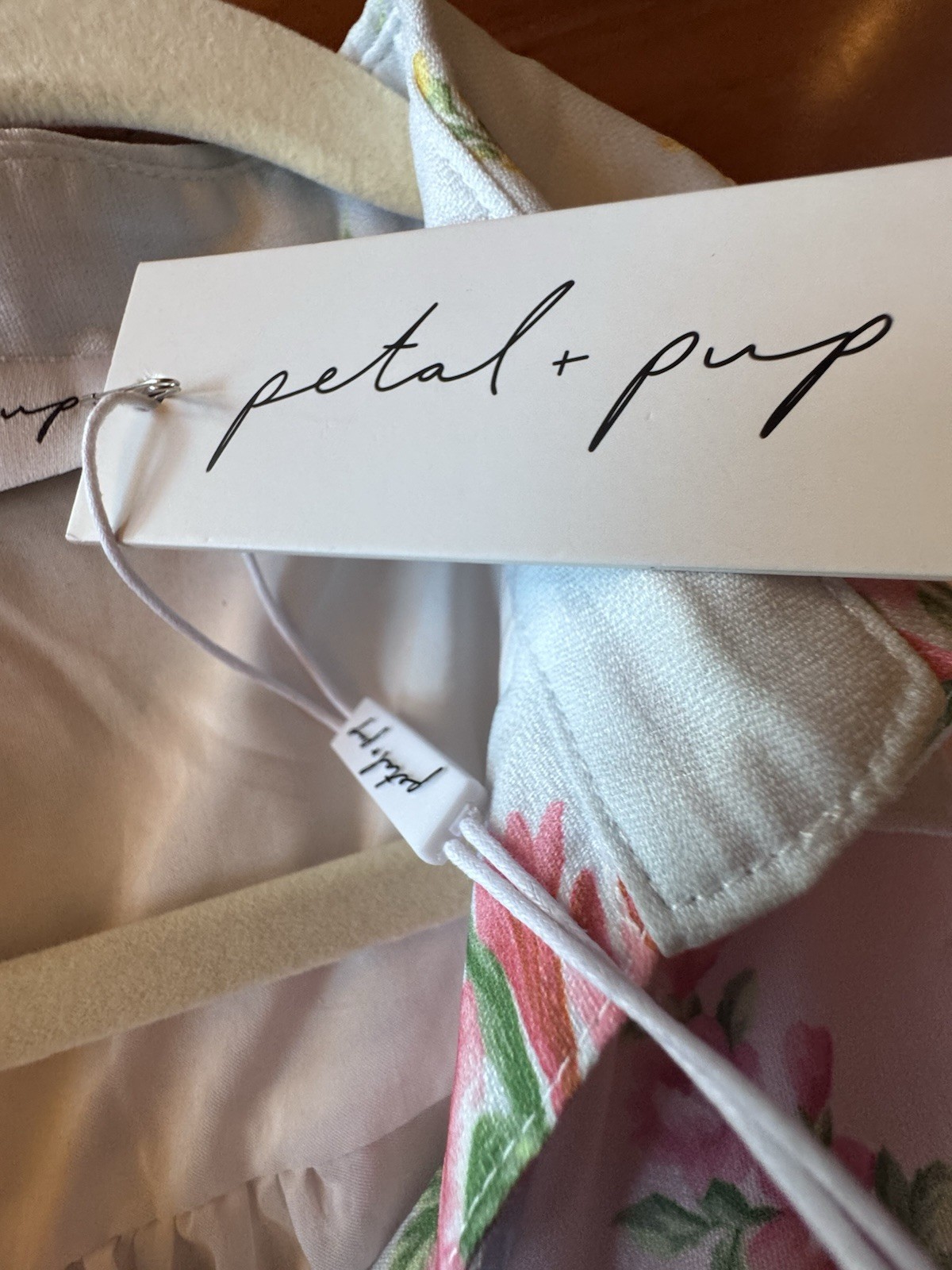 NWT Petal And Pup Juno Rose Print Button Up Maxi Dress Extra Large *Missing Belt