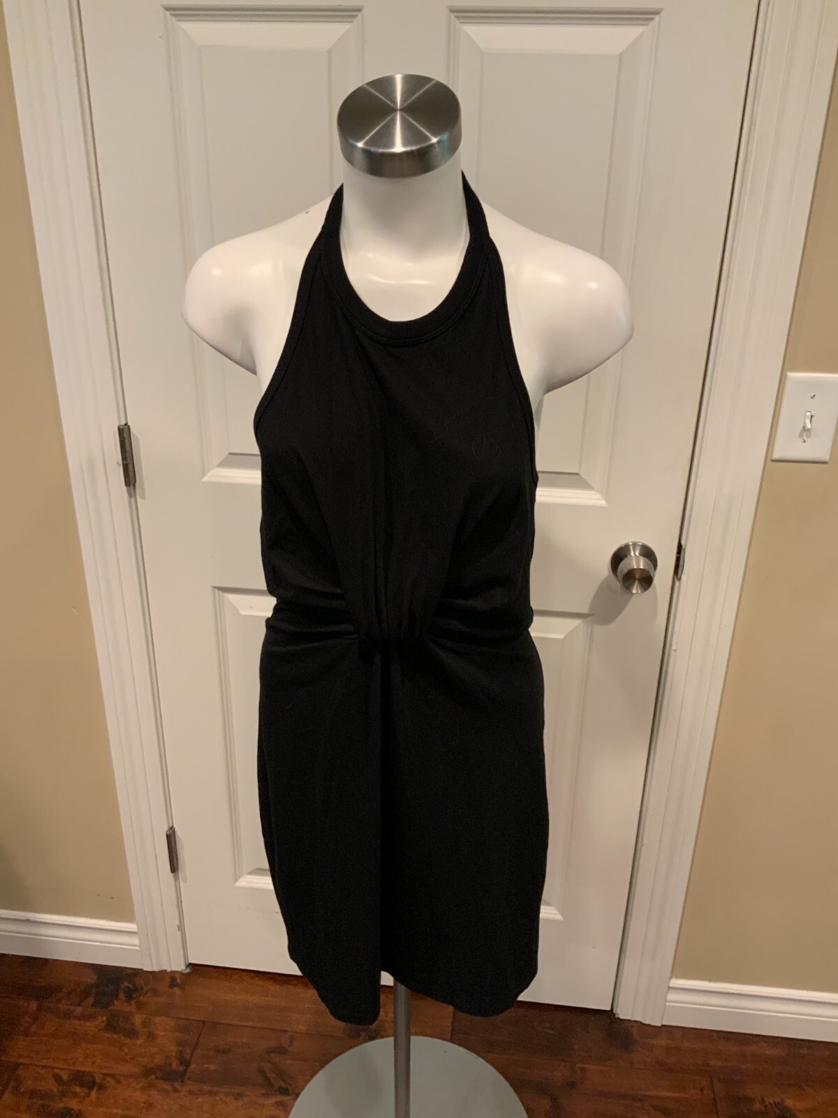 T Alexander Wang Black Halter Dress, Size Medium NWT $295