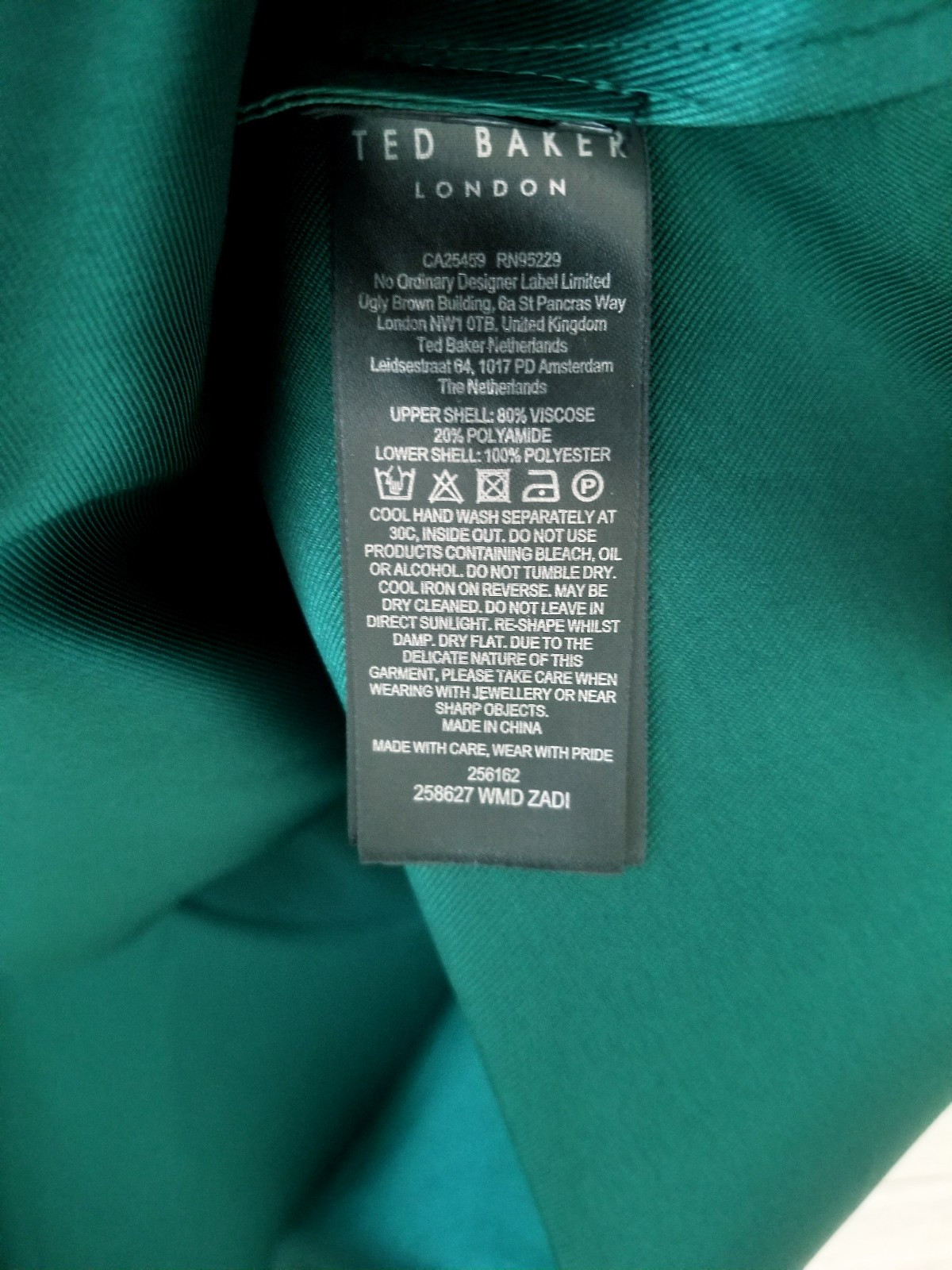 Ted Baker Zadi Midi Dress Knitted Bodice Green Long Sleeve Size 4 UK 14 BNWT