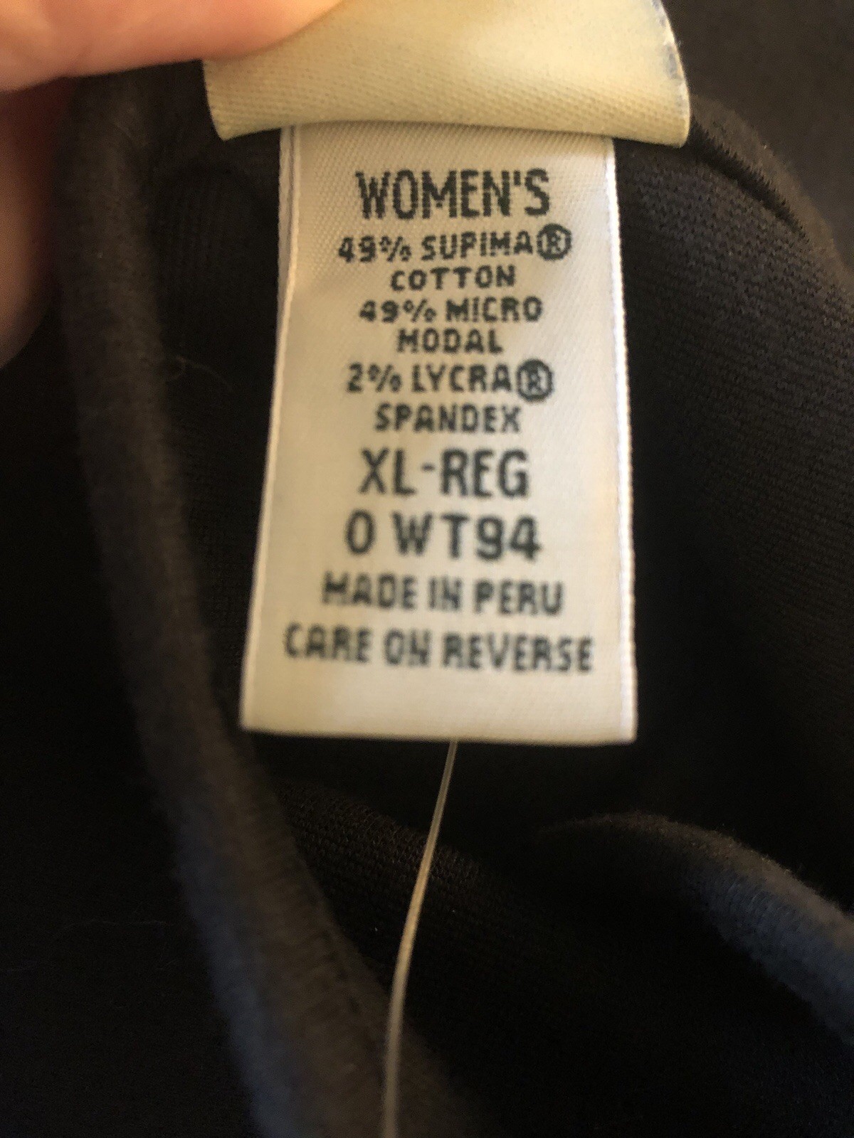 L.L. Bean Dress Womens XL Black Maxi Cotton Short Sleeve Stretch Classic