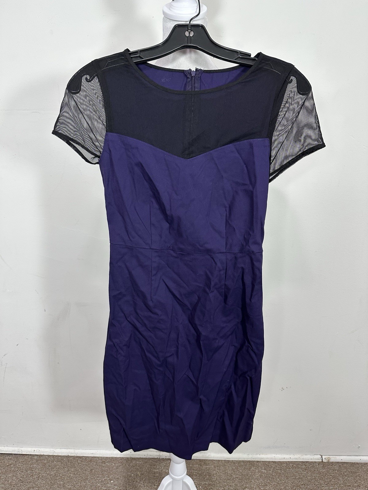 Women’s Purple Color Short Sleeve Dress Size S