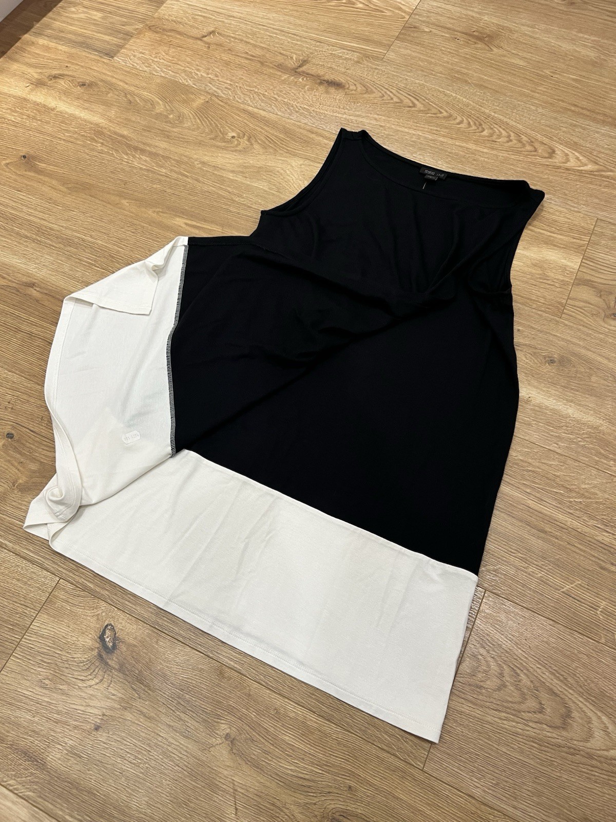 J. Jill Wearever Collection A-line Shift Dress Black Cream Women’s Small NWT