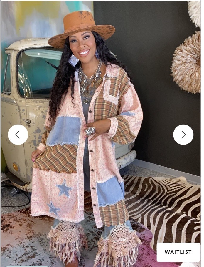 Pol Beautiful Stellar Patchwork Duster! Currently Sold Out! SellsFor 150$