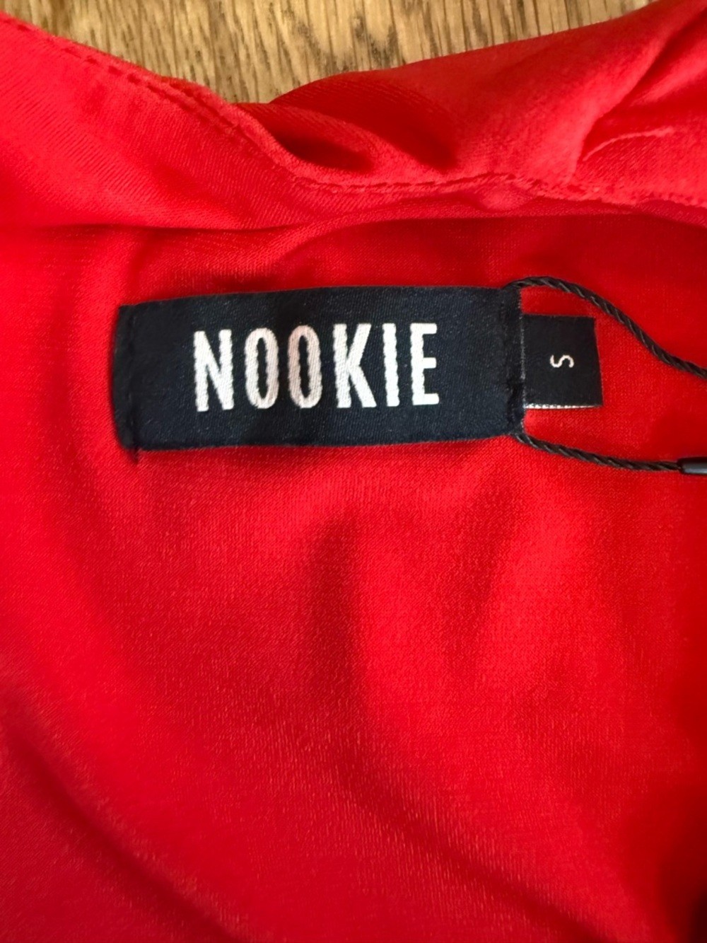 NWT Nookie Dakota Gathered Red Asymmetrical One-Shoulder Ruched Mini Dress