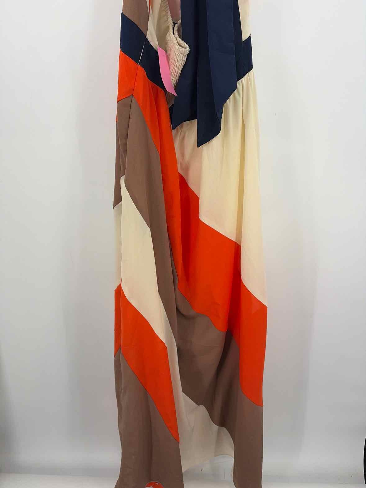 Pre-Owned RYU Ivory Size Large Halter Maxi Sleeveless Dress
