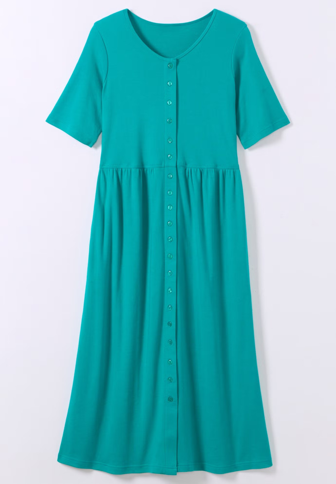 Woman Within Women’s Plus Size Button-Front Essential Dress