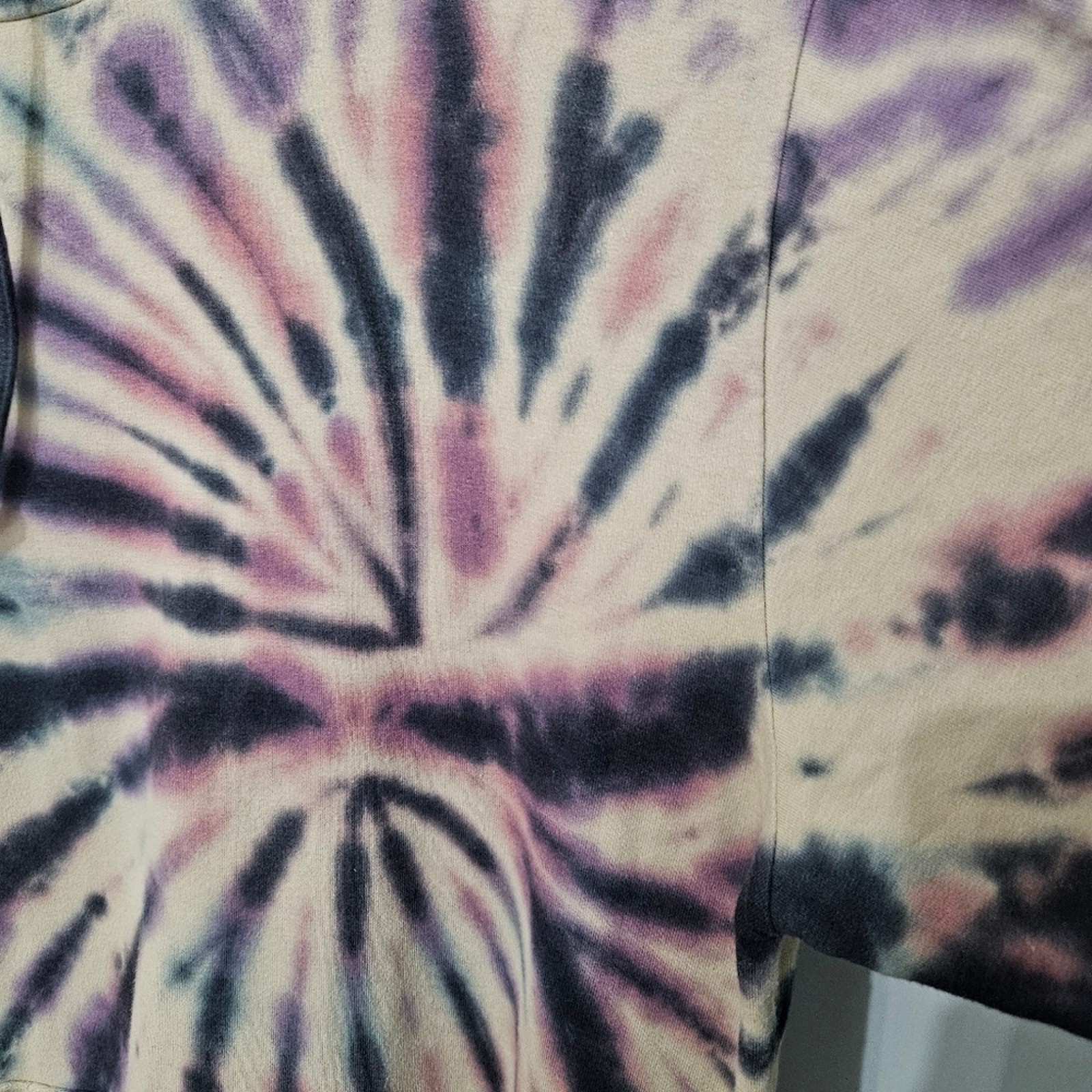 Torrid Tie Dye Hooded Knit Dress Rayon Stretch Purple Beige Boho Cozy Pocket 1x