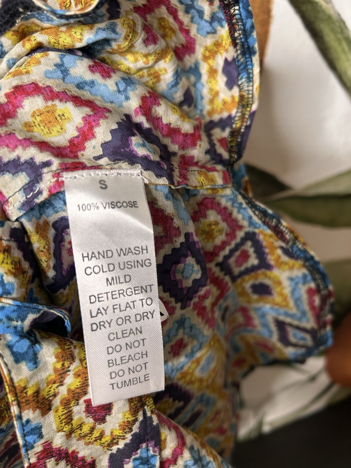 Alberto Makali Small Dress Womens Printed Lightweight Viscose Short Sleeve NWT