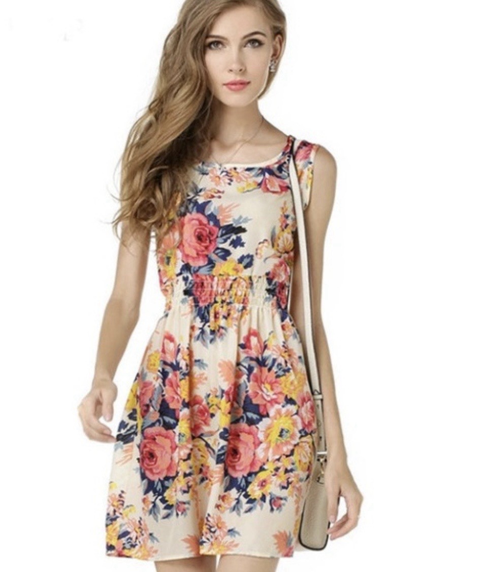 Multi Color Summer Dress La Vie En Rose Size Small ~ US 6.