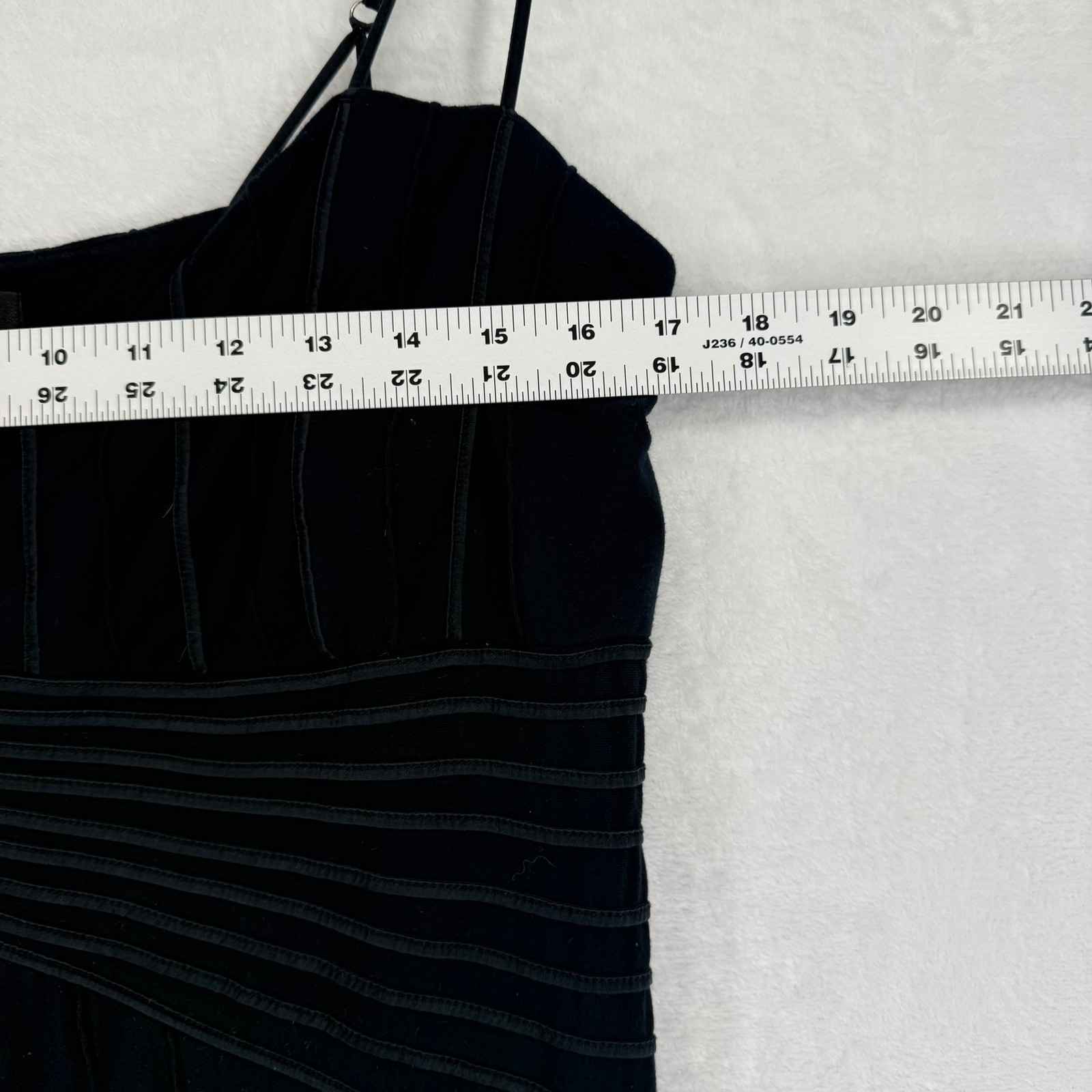 Soma Black Ribbed Spaghetti Strap Maxi Slip Dress coquette fairy goth witchy XL