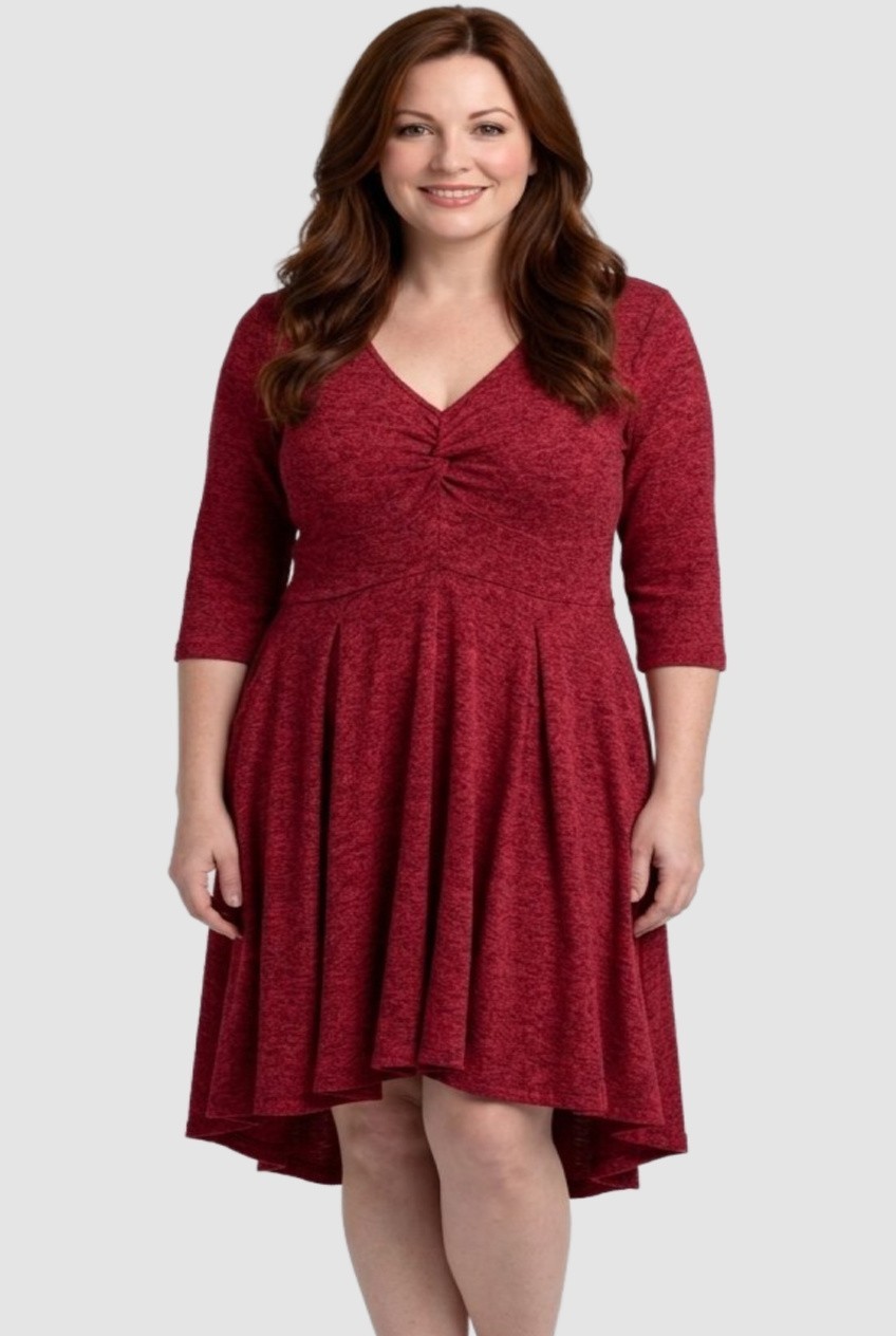 TORRID SUPER SOFT PLUSH Size 1 (XL 14-16) Red Dress