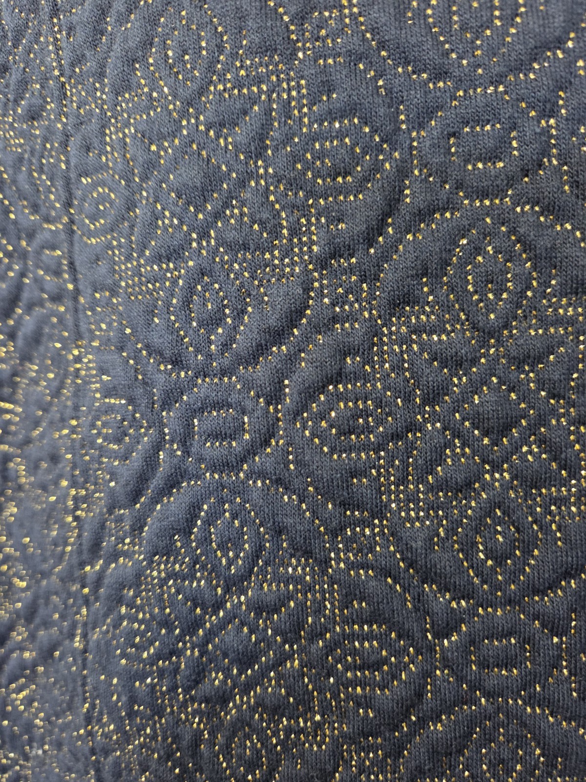 Michael (Michael Kors) Quilted Glittery Patterned NYE Mini Dress, Size Medium