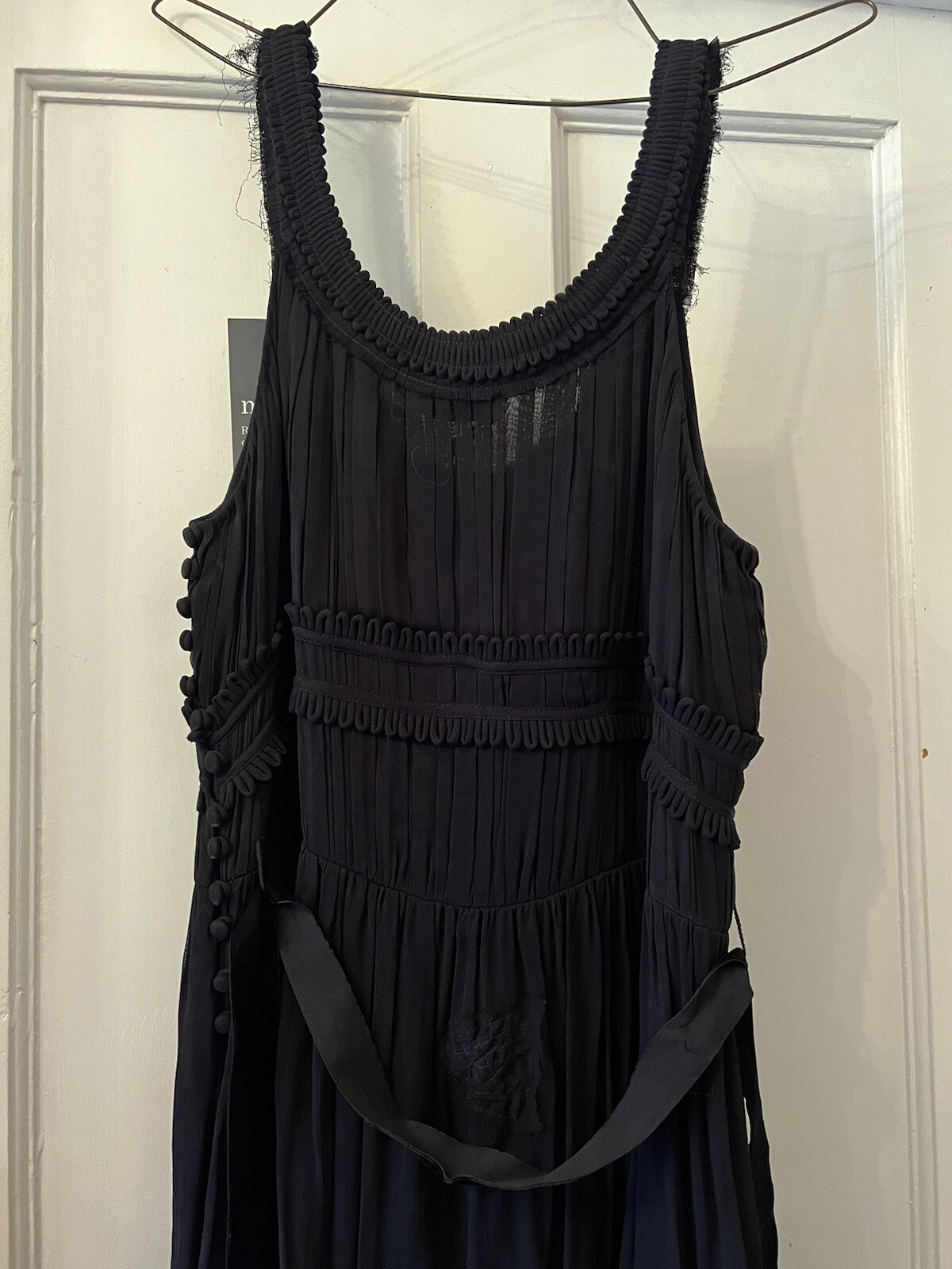 New Day Birger Et Mikkelsen Black Silky Cinderella Sleeveless Dress,40/UK 12