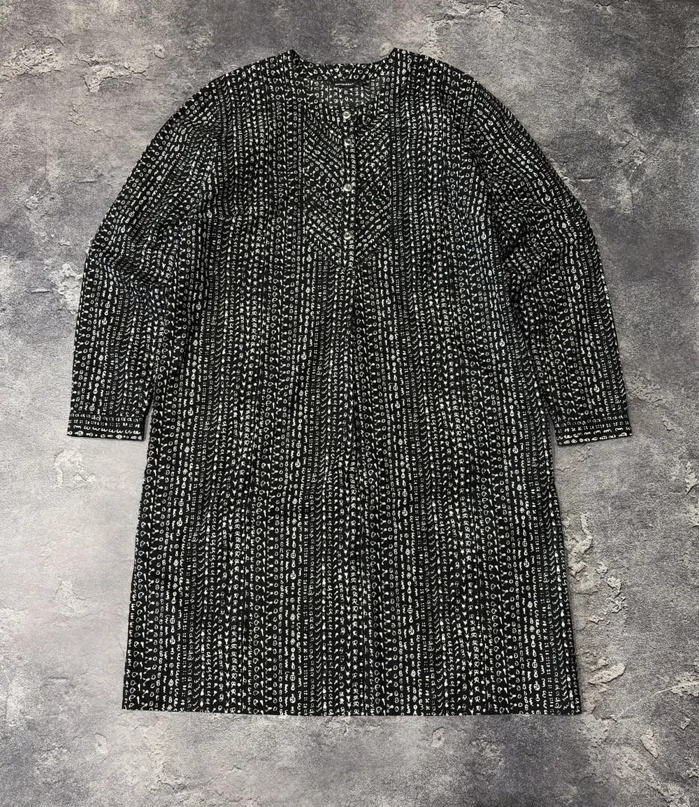 Vintage Marimekko Black/White Abstract Graphic Print Dress Size 38