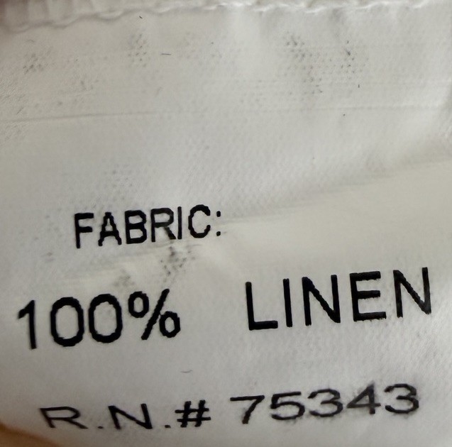 BELLAUMBIA Made In Italy Long WHITE 100% Linen Sleeveless Dress – size S