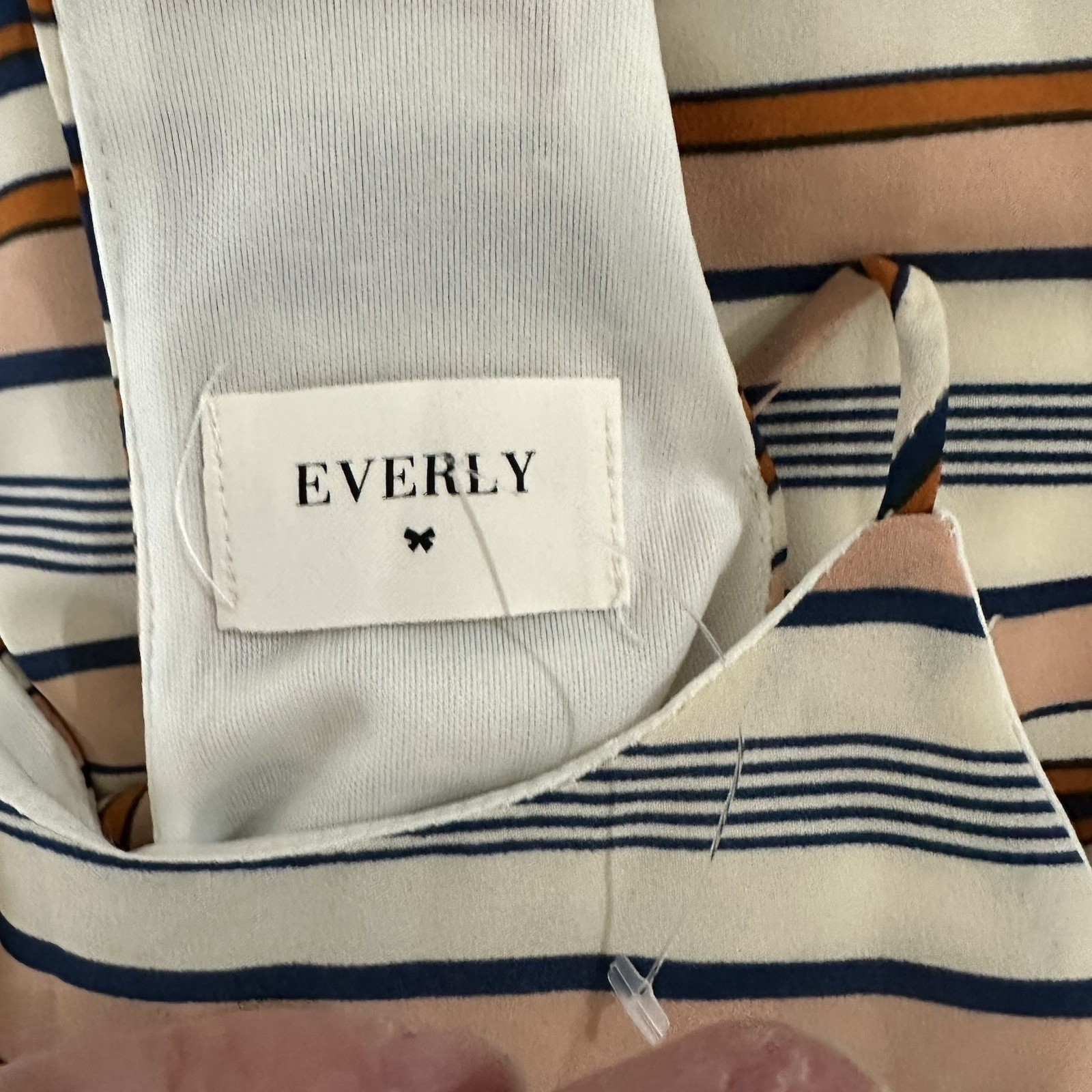 Everly Striped Halter Mini Dress Medium Beach Vacation Summer